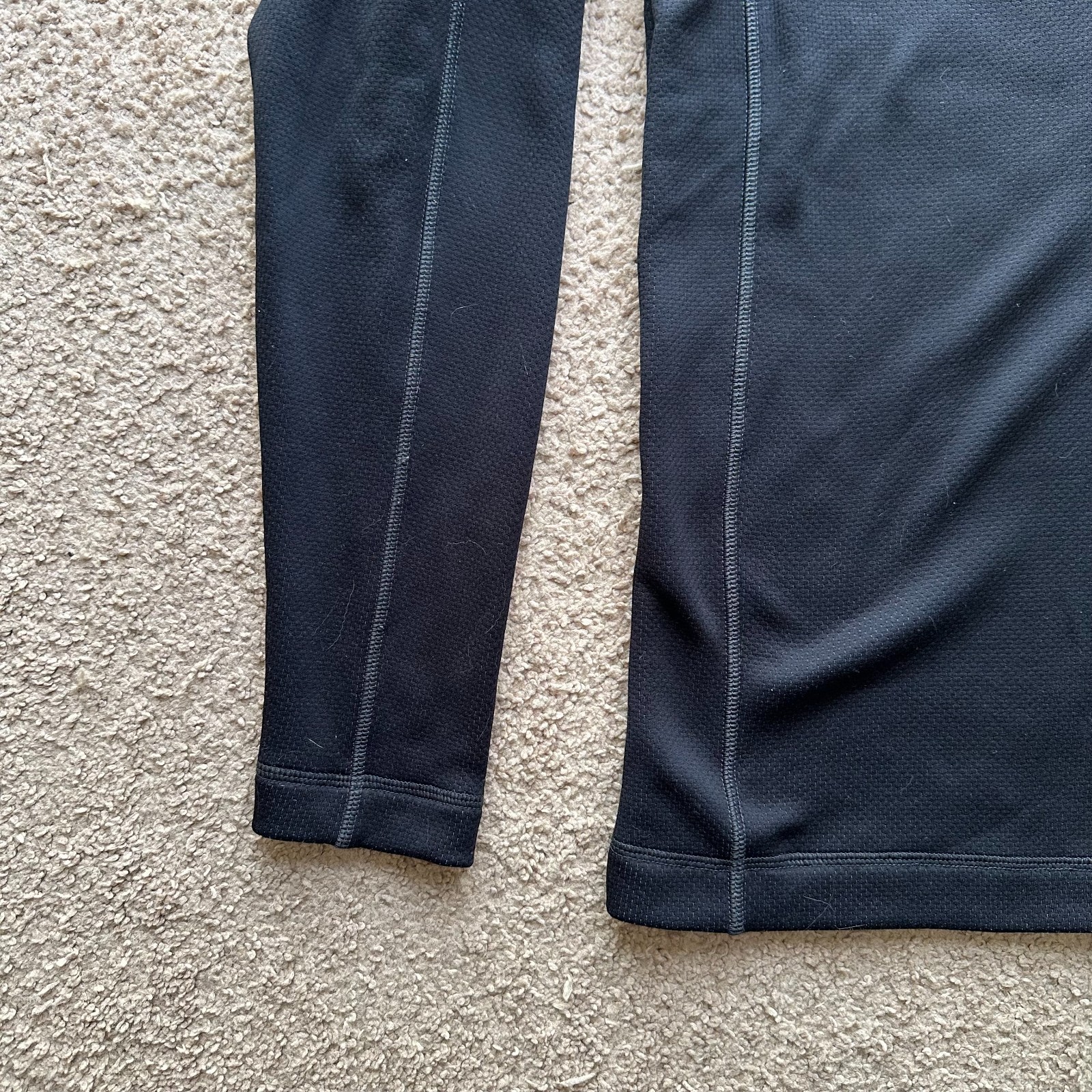 Nike Golf Sweater Mens Large Mock Neck 1/4 Zip Black Pullover Bentley Football