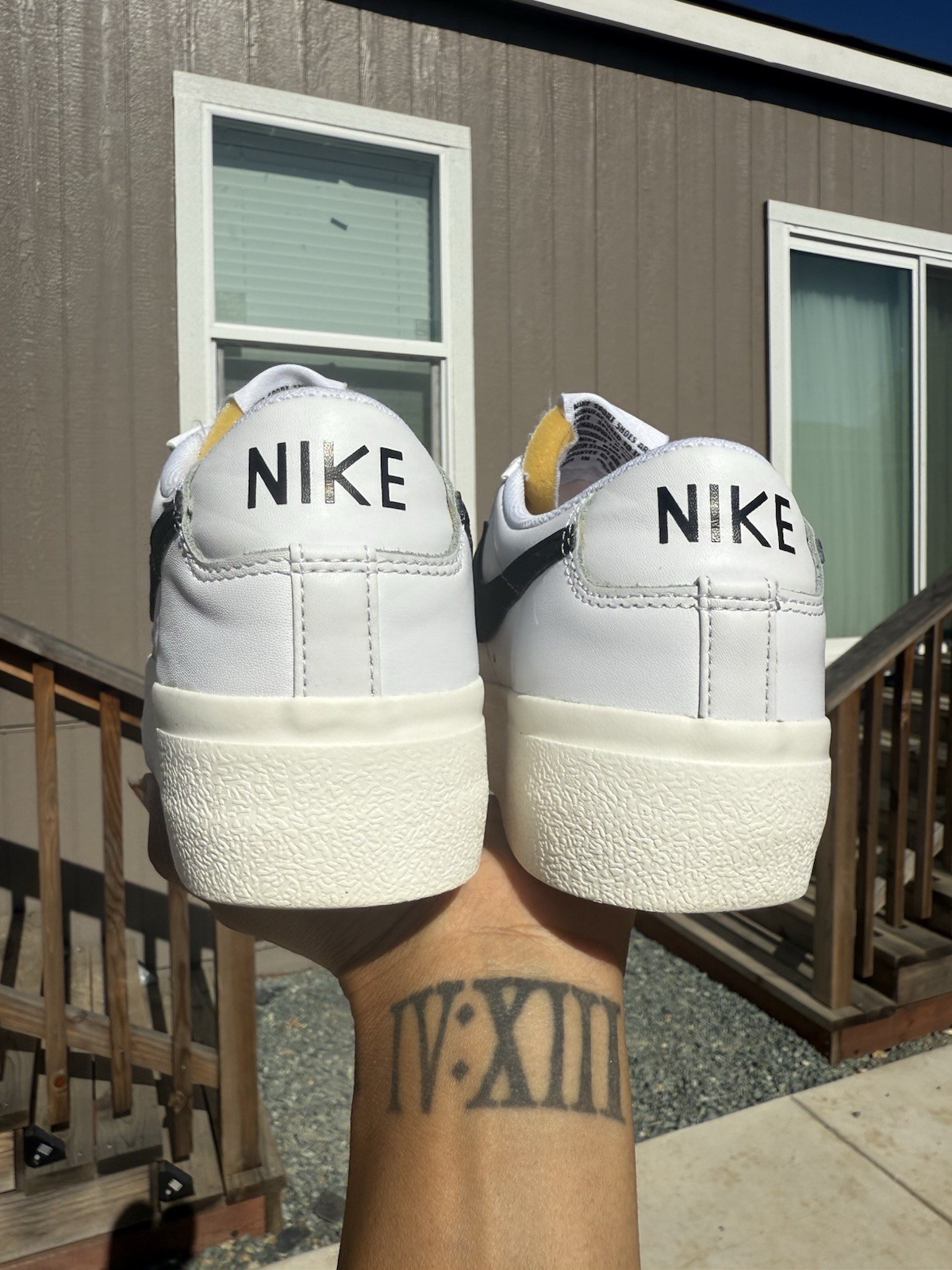 Nike Blazer Low Platform in Classic White and Black Women’s Size 7