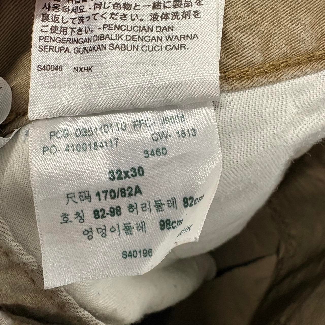 Levis Khaki Straight Leg Chino Pants 32×30 Tan Brown Workwear Trousers 035110110