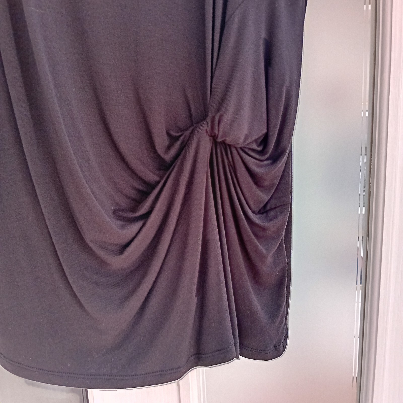 Debenhams The Collection Ladies Black Jersey Ruched Top Uk 14 BNWT