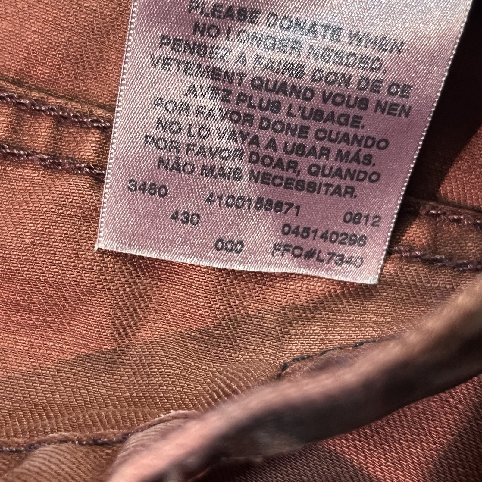 Levi’s 514 Jeans Men’s 36×32 NWT Rust Coral Red Straight Leg Stretch Pants Denim