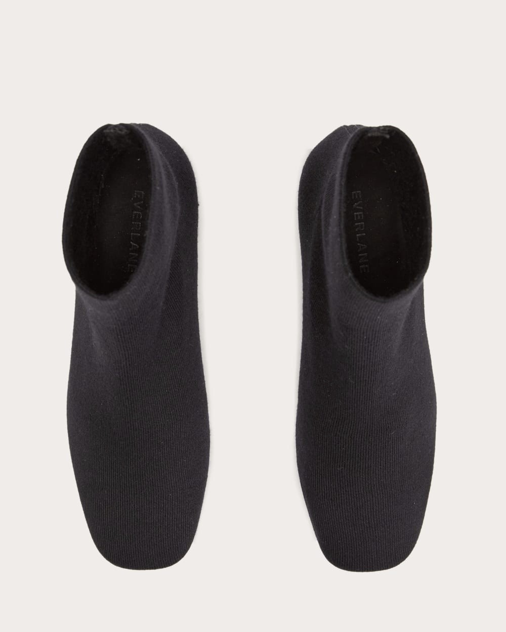 Everlane The Day Boot ReKnit Black Stretch Ankle Boots Block Heel Size 9 NWB