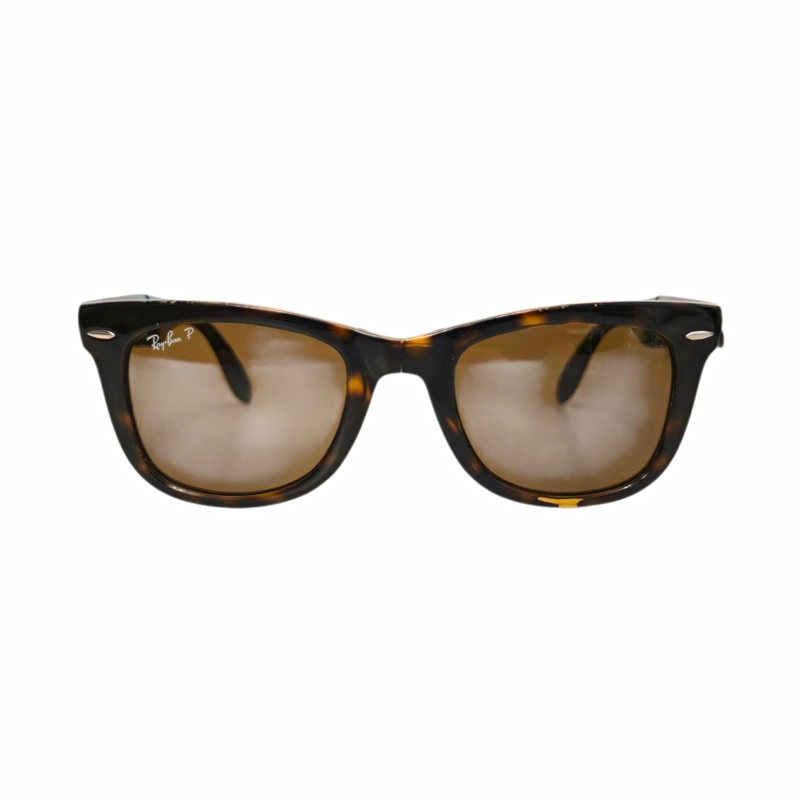 Ray-Ban RB4105 Folding Wayfarer Tortoise Polarized Italy 710/57 50□22