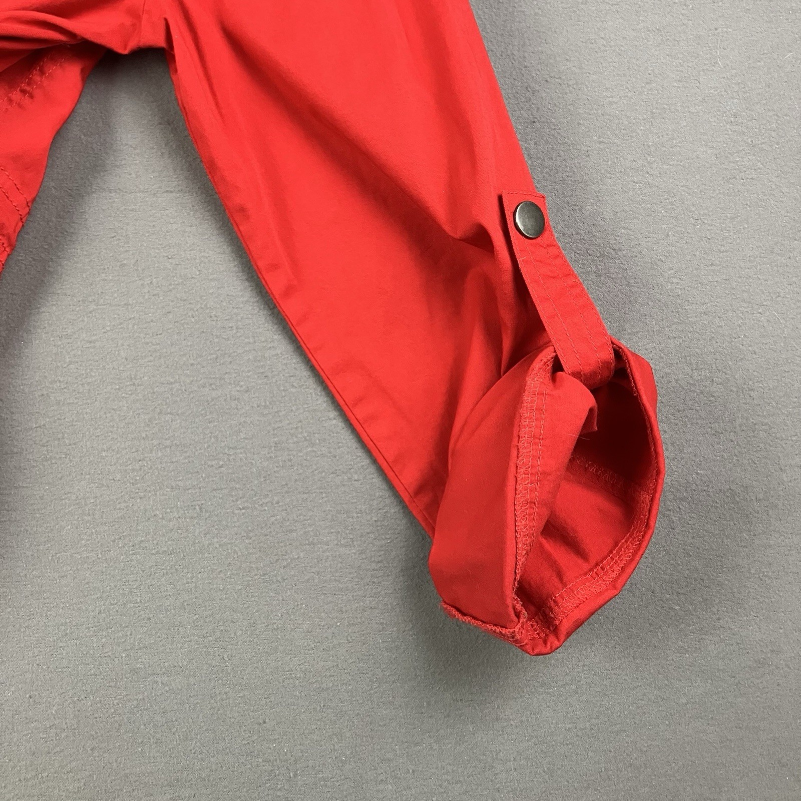 Style & Co. Women’s Size Large Red Jacket Full Zip Button Snap Outdoor Coat