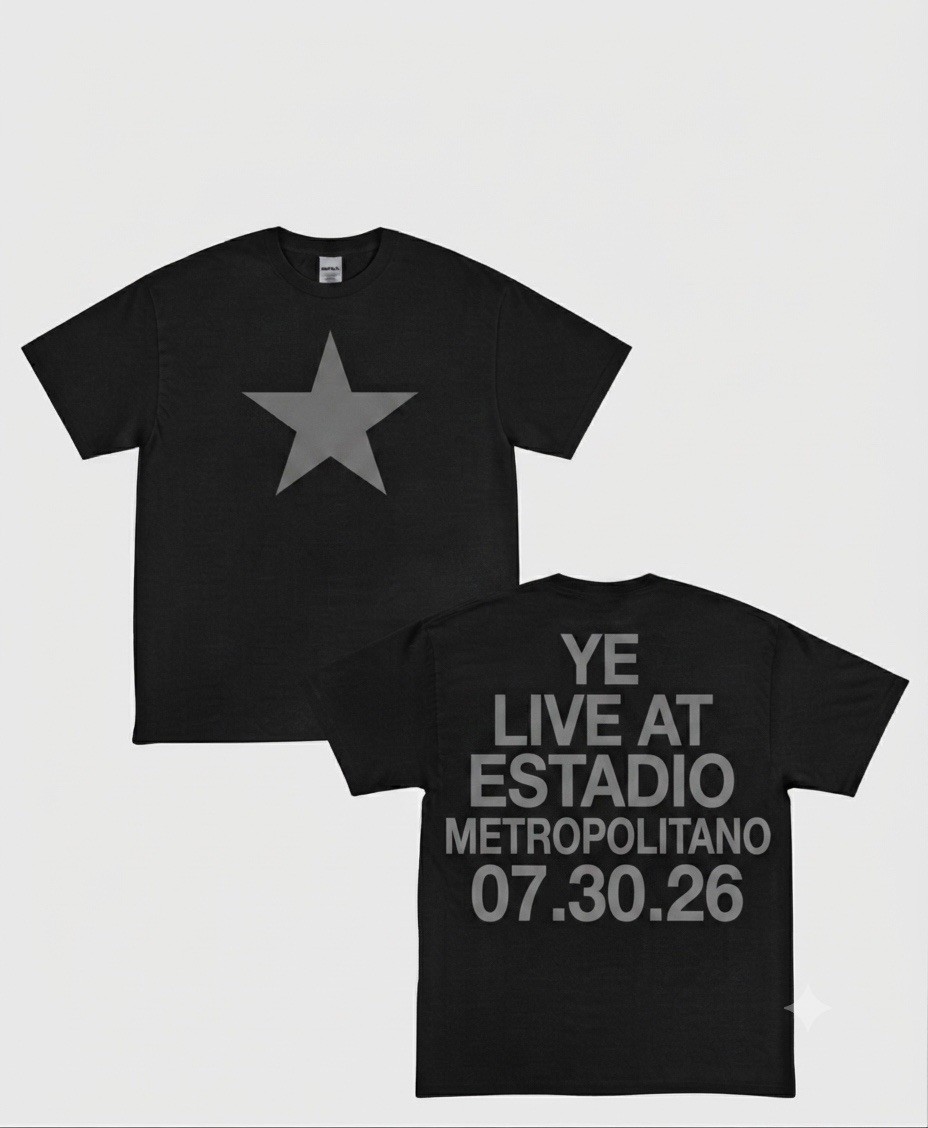Kanye West YE BULLY Live At Spain Merch Concert T Shirt New
