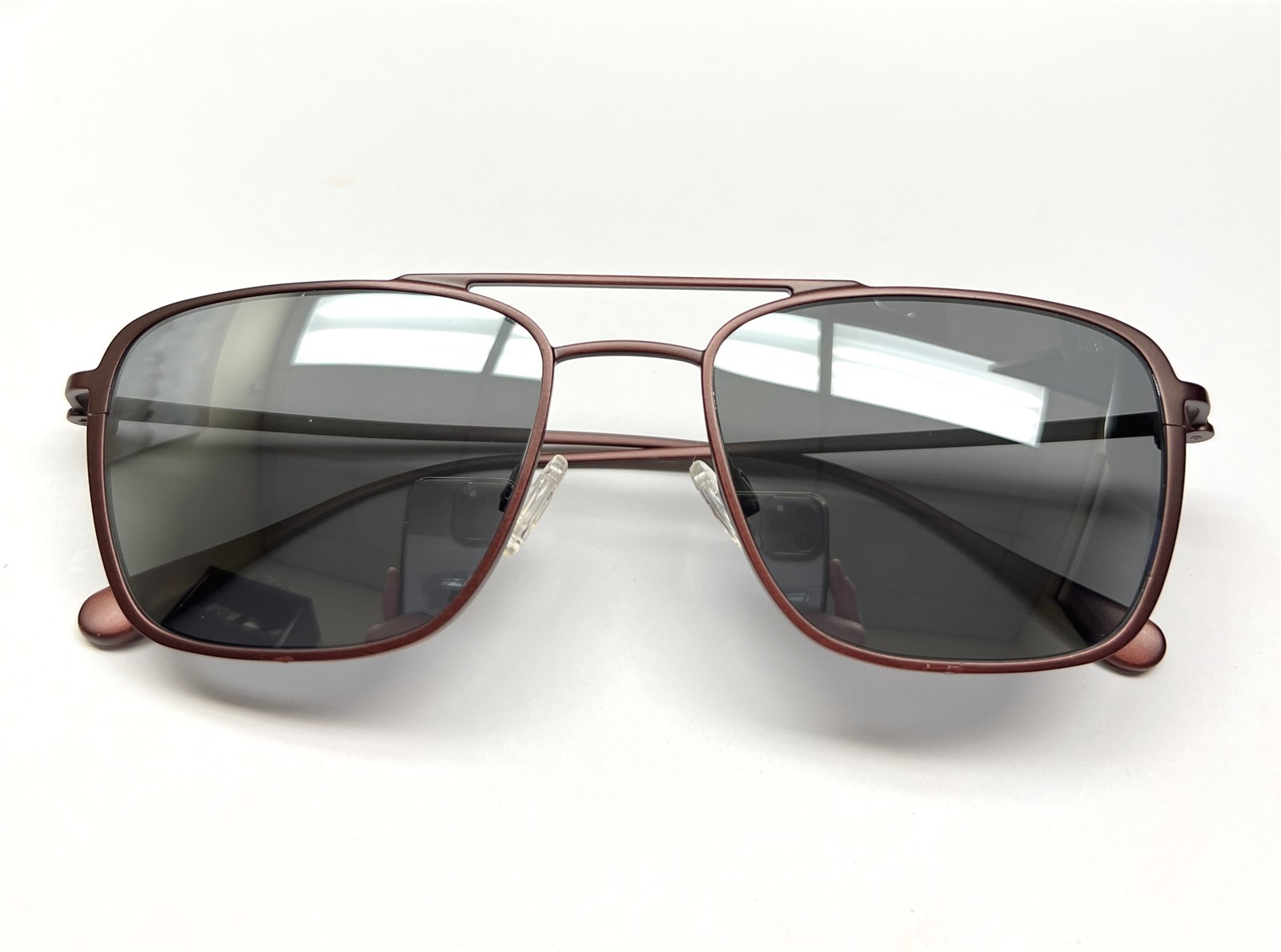 Maui Jim EBB Flow MJ 542-07M Sunglasses Matte Burgundy Red Titanium Polarized