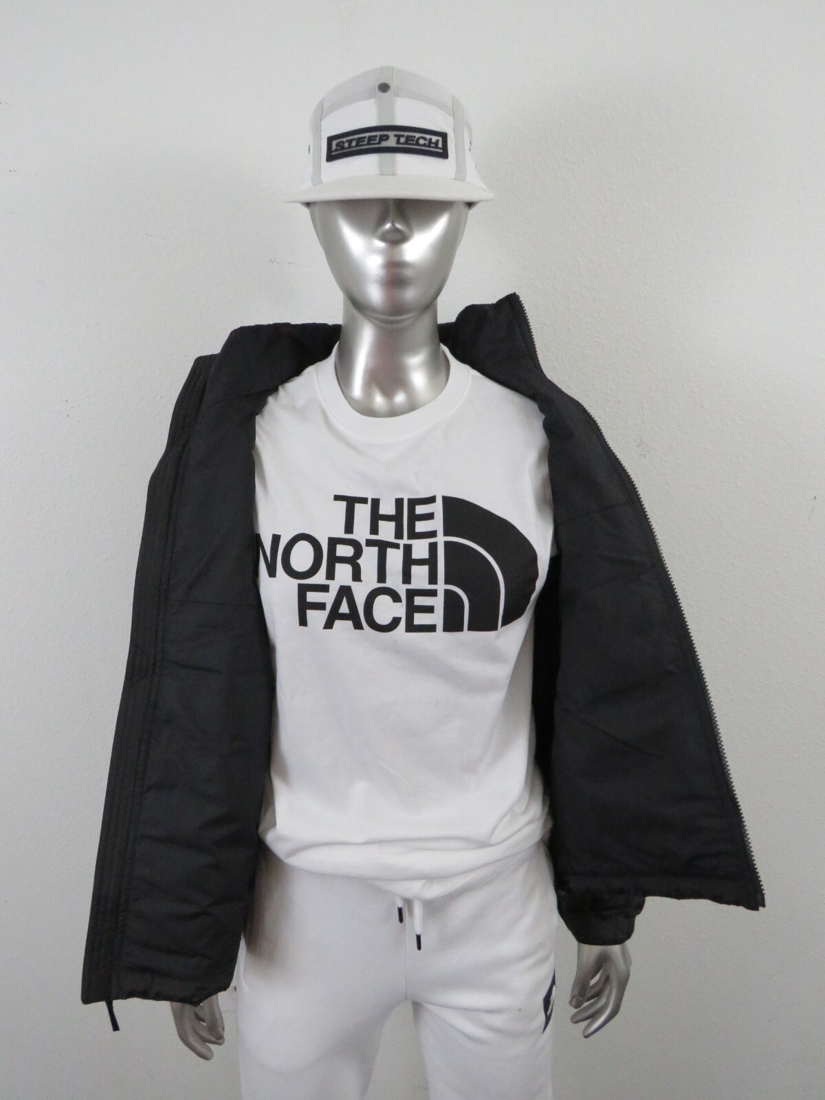Womens TNF The North Face Thermoball FZ ECO Puffer Insulated Warm Jacket – Black