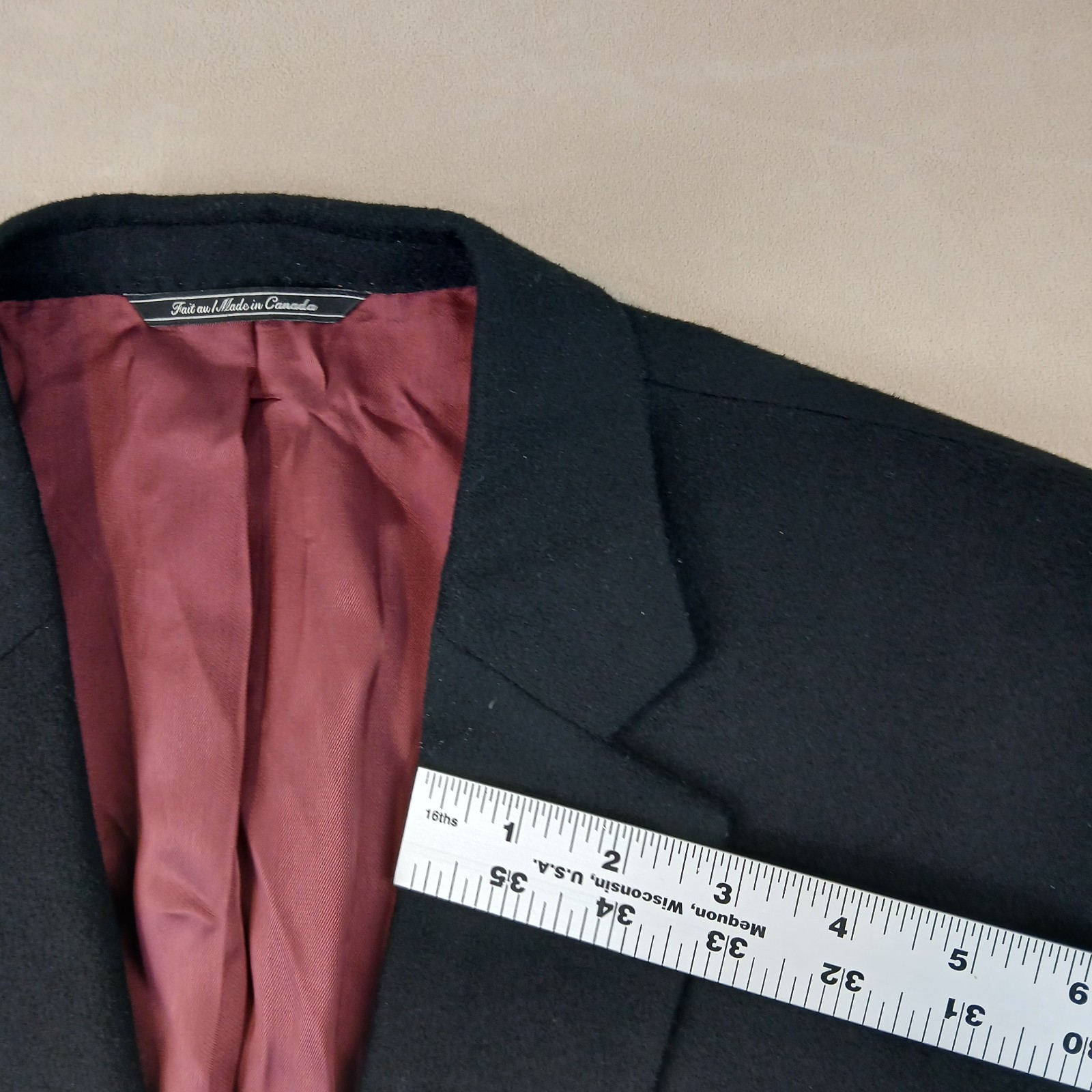 Saks Fifth Lanificio Cerruti 46R Mens Blazer Jacket Cashmere 21×29 **FITS 42R **