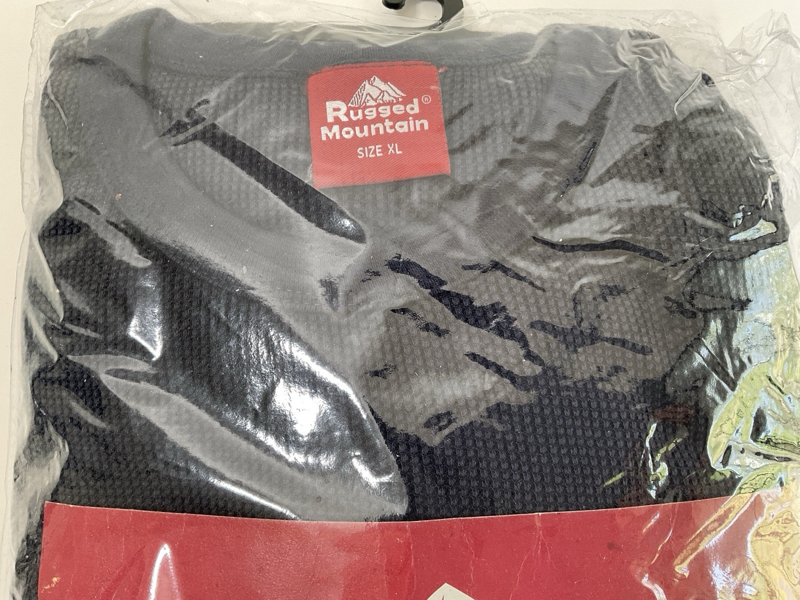 NIP Men’s Rugged Mountain Waffle Knit Thermal Underwear Long Johns Set Navy – XL