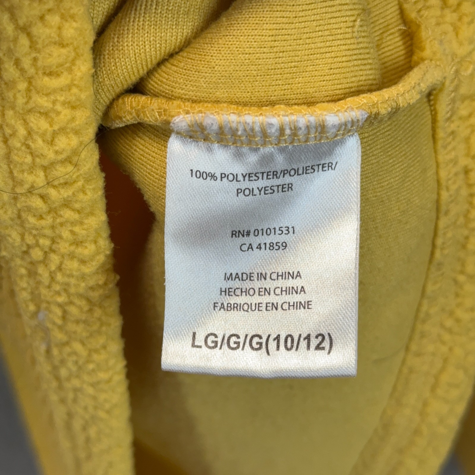 Pokemon 1/4 Zip Fleece Sweater Boys Large 10/12 Yellow Pikachu Pullover Cartoon