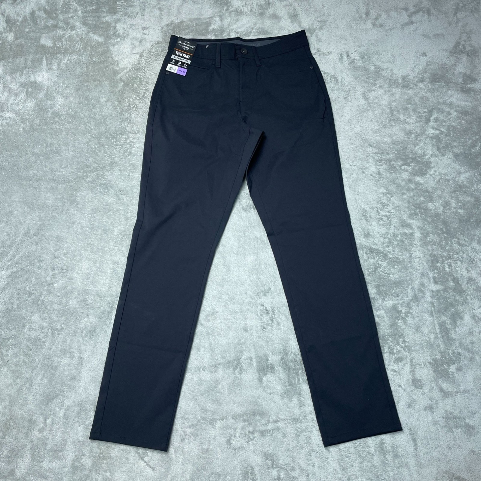 Weatherproof Vintage Men’s 30×32 Tech Pants Straight Fit Black Stretch L1619