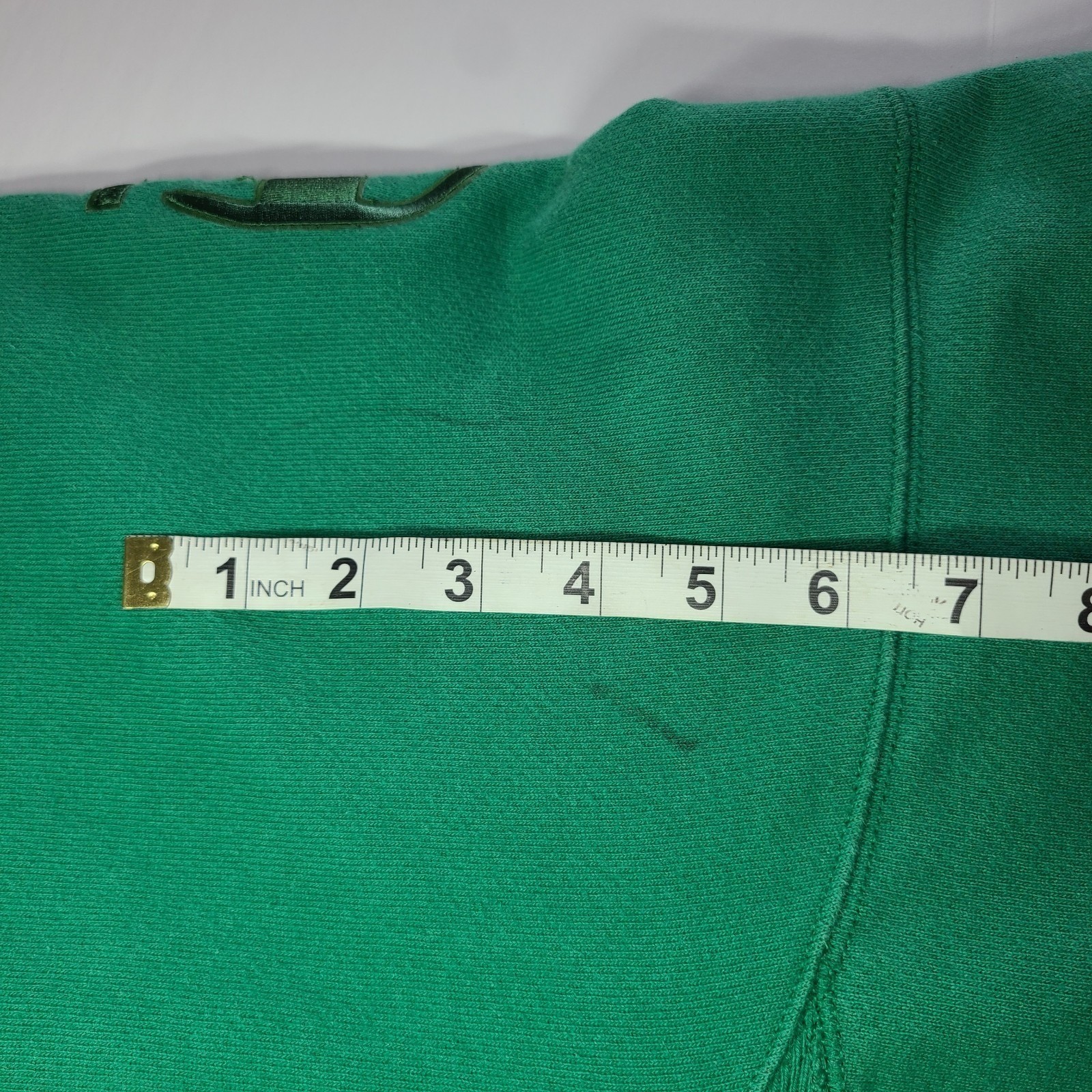 Champion Reverse Weave Hoodie Sweatshirt Green Script Logo Menswear