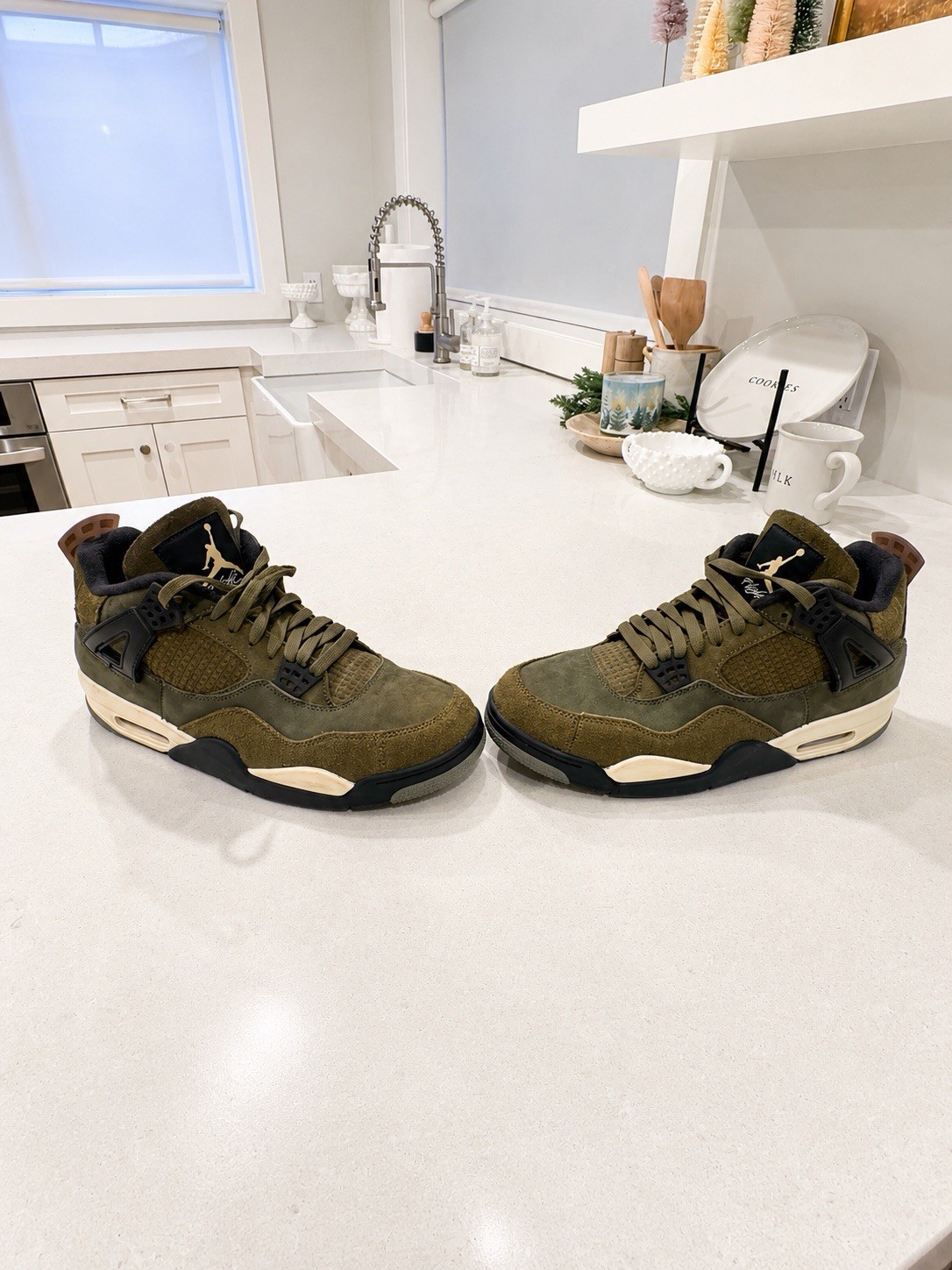 Size 11 – Jordan 4 SE Retro Low Craft – Olive- Free Expedited Shipping