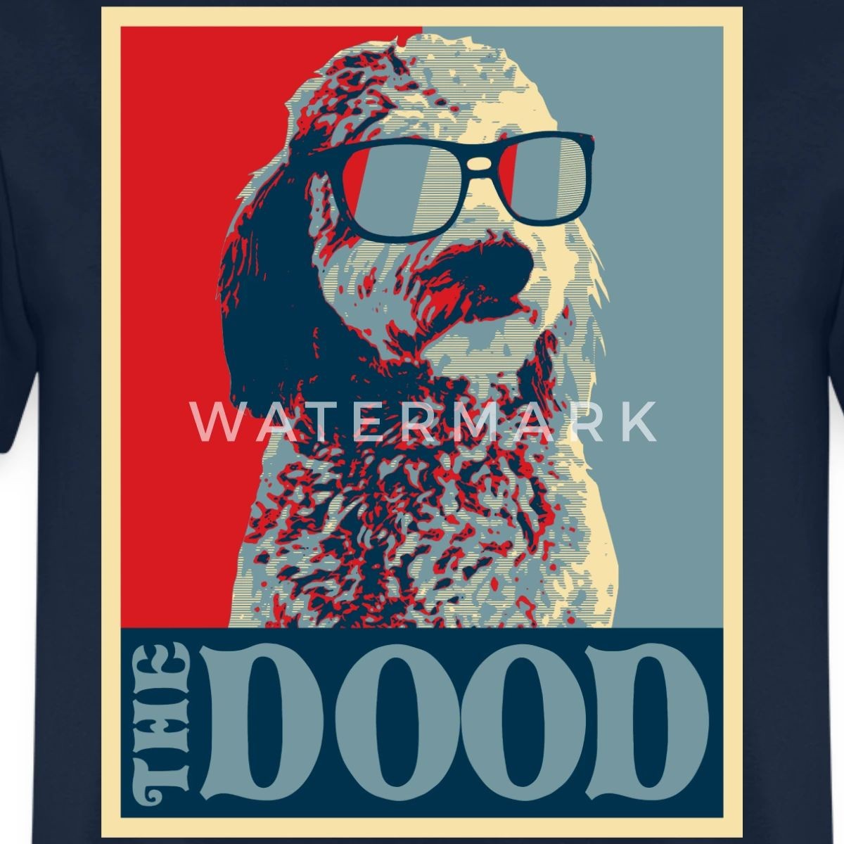 Goldendoodle The Dood Funny Dog Men’s T-Shirt