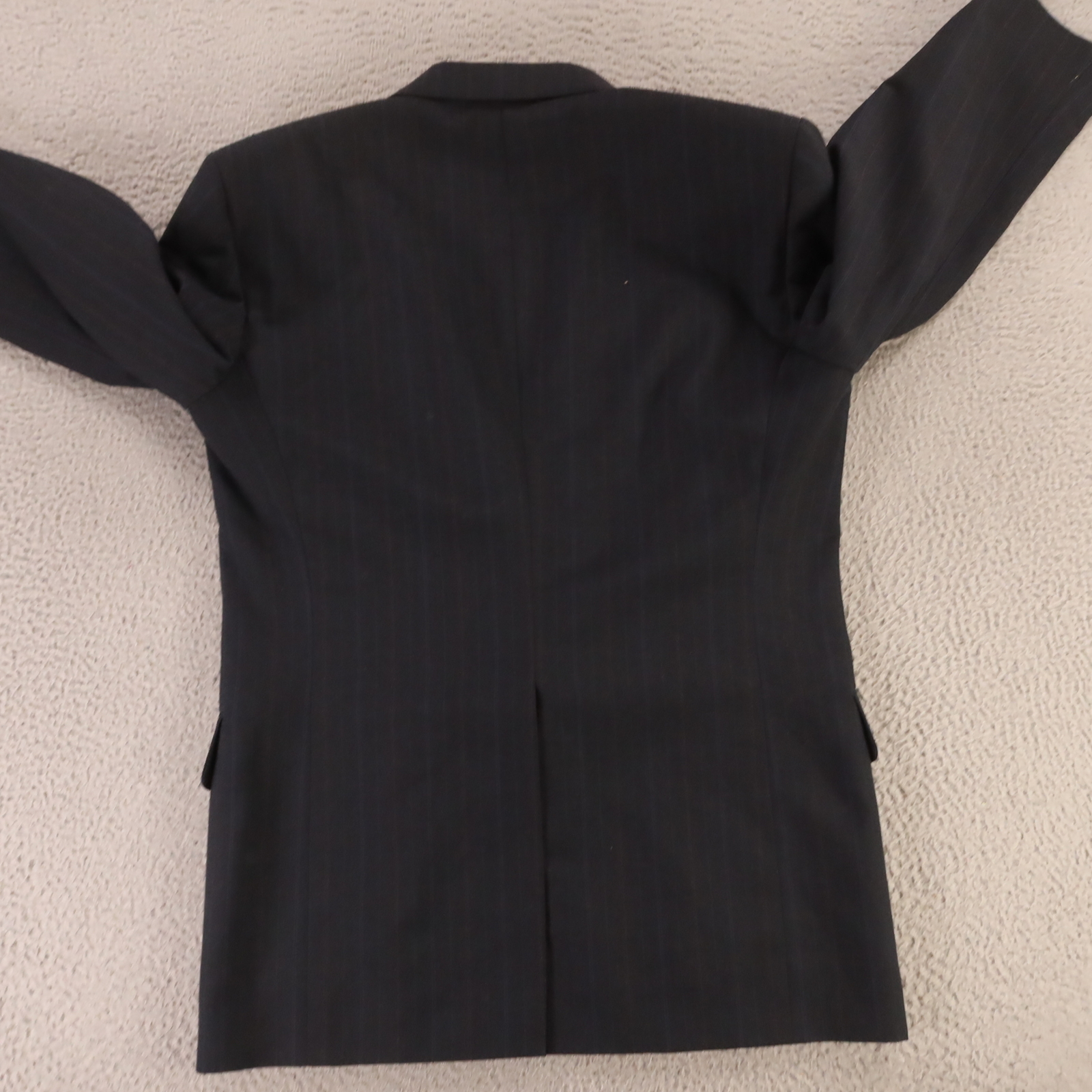 Towncraft Jacket S Blue Pinstripe Wool Polyester Worsted Wool Twill Blazer 38R