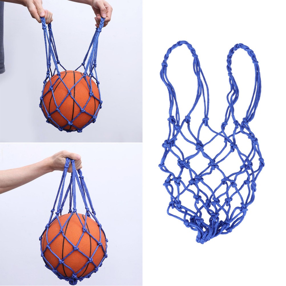 Basketball Drawstring Bags Blue Waterproof 1Pcs 19.7*1.6*1.6in