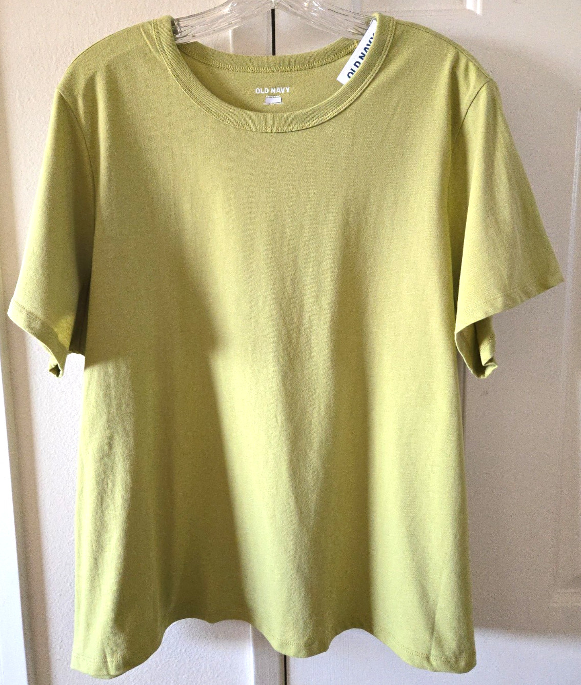 ON Apple Green Olive Chartreuse Soft Cotton Jersey T-shirt XXL 2XL 18 20 22 XXL