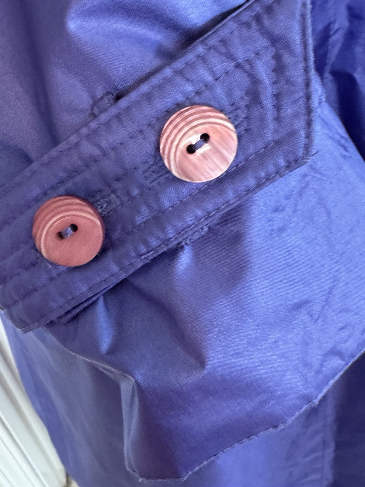Vintage Chiago By Fleet Street Blue Trench Coat 10
