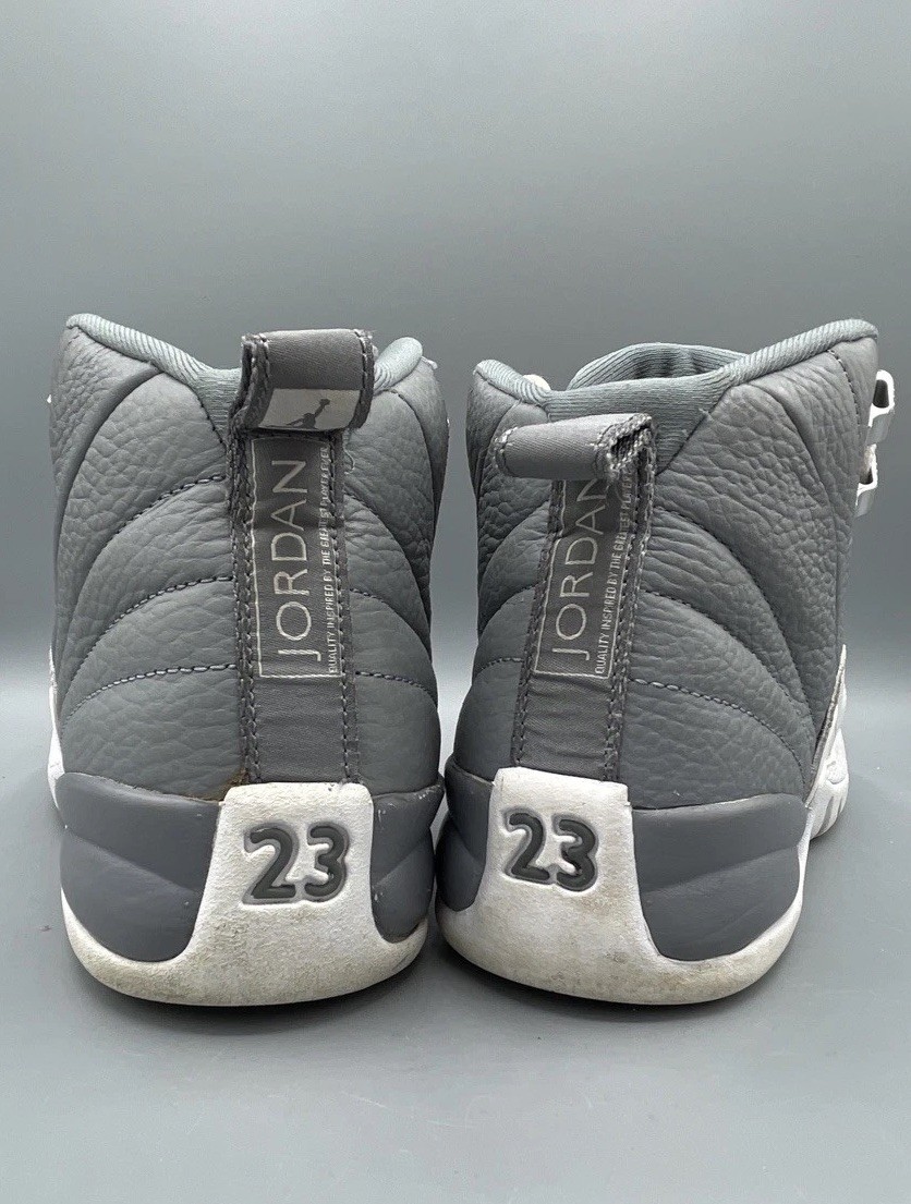 Jordan 12 Stealth 2022 Gray White Size 6.5 Y