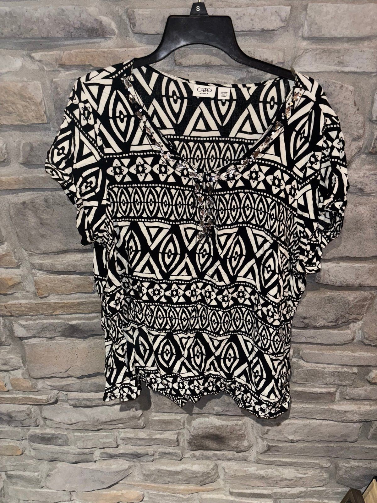 Cato 22/24W Blouse! EUC 2X