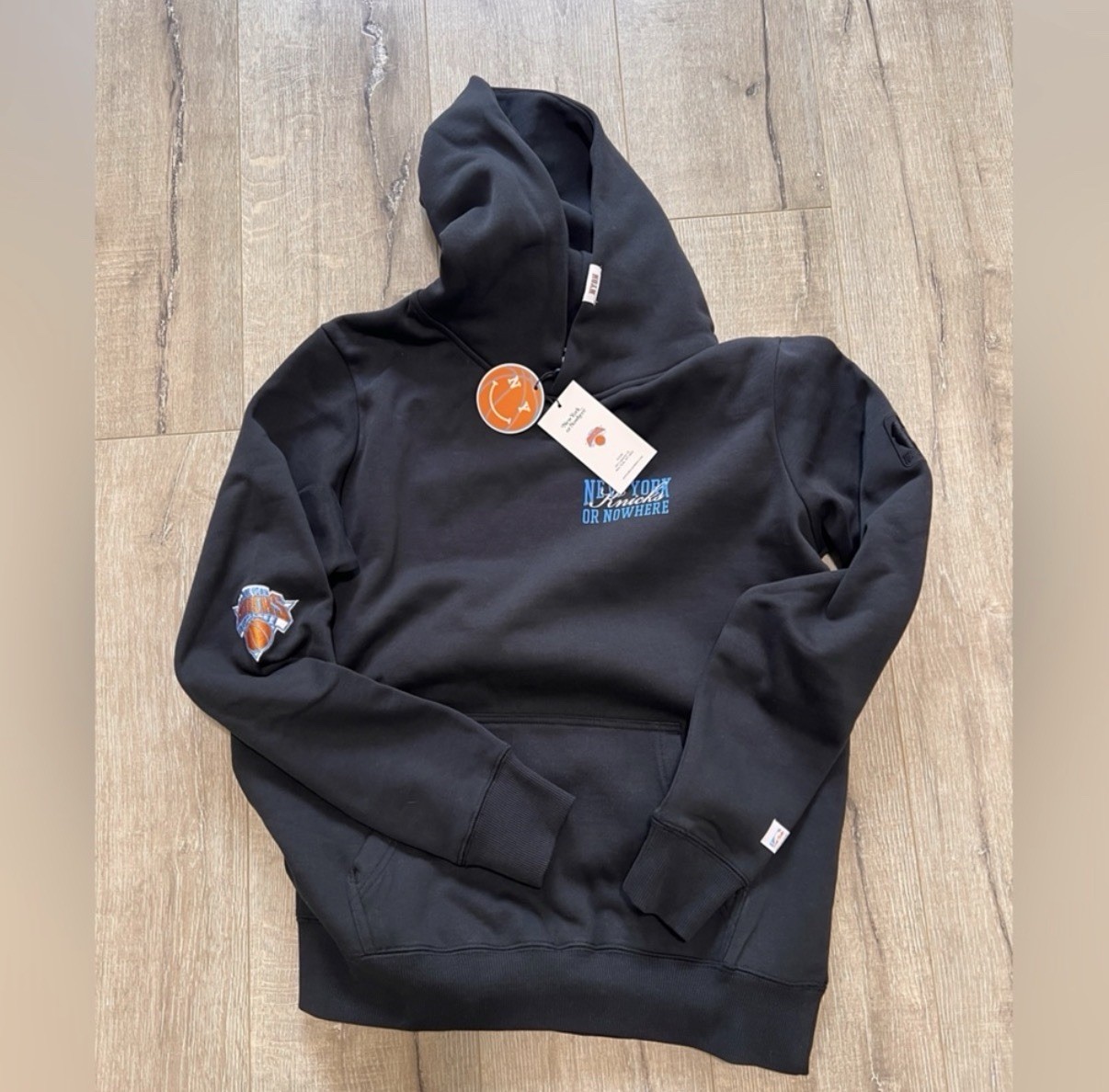 New York Knicks Black Pullover Hoodie Basketball “New York Knicks Or Nowhere”