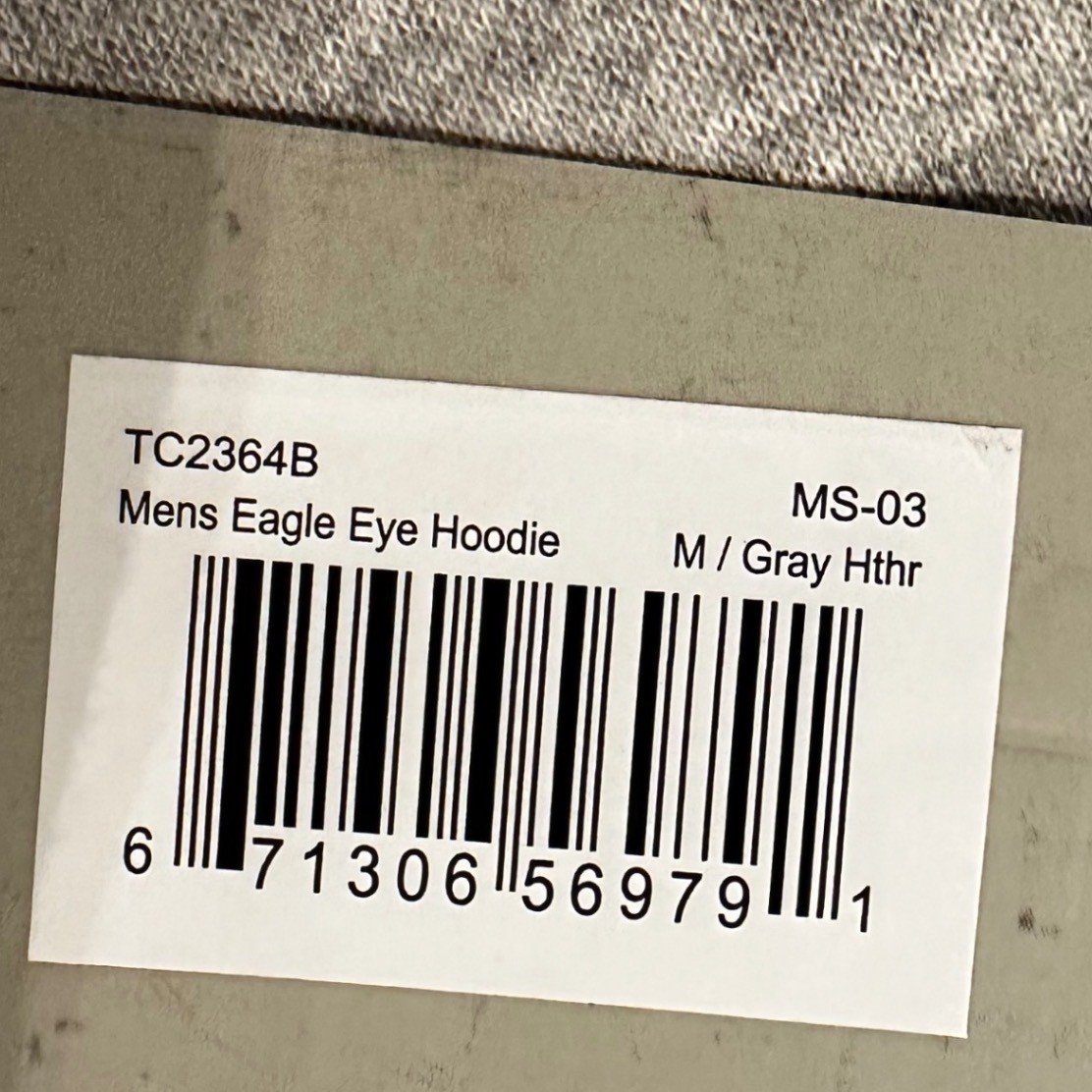 NWT Troll Co Clothing Eagle Eye Hoodie Mens Medium Gray Pullover Dirty Hands