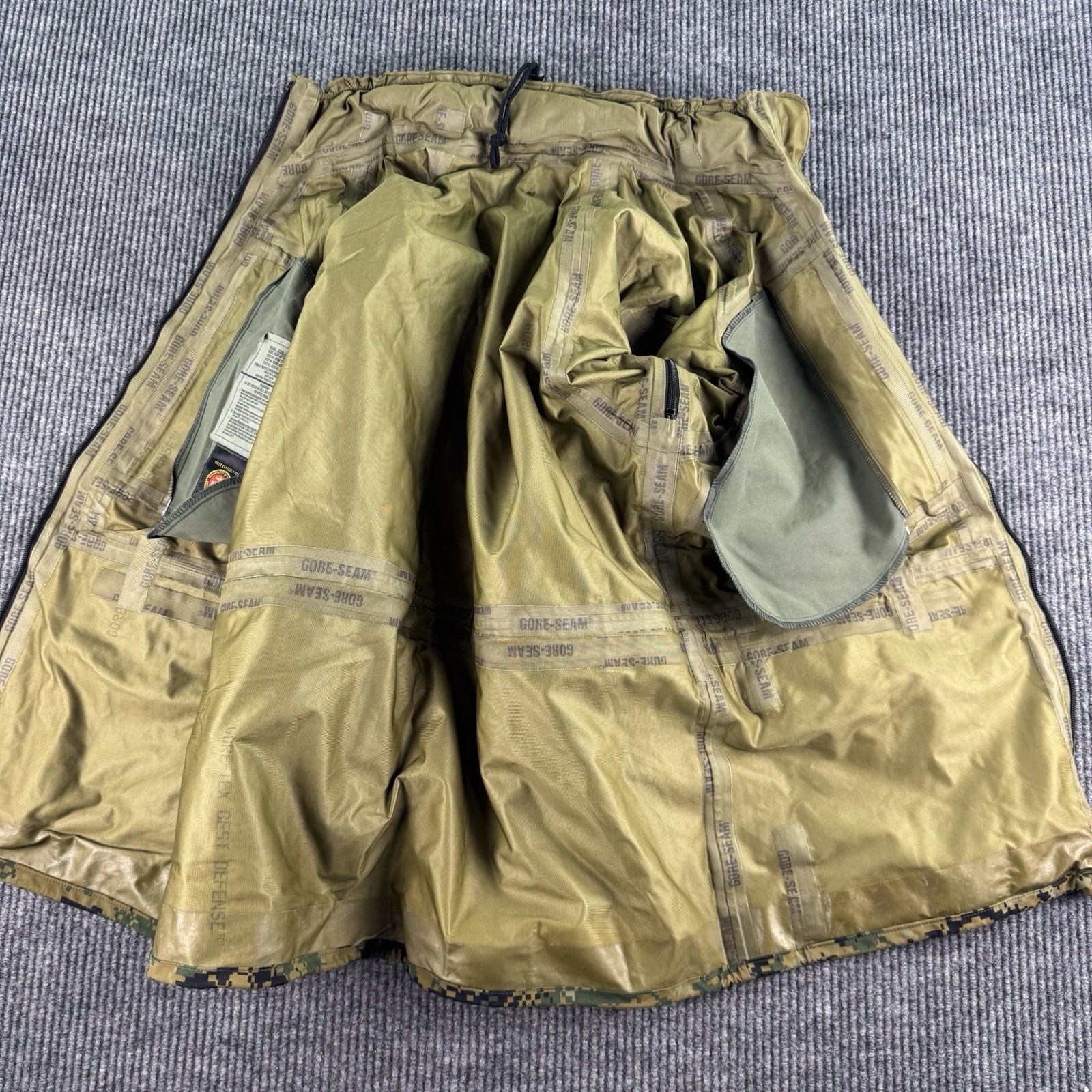 USMC MARPAT APECS Parka Medium Reg Digital Camo Rain Jacket Tennier USA Goretex