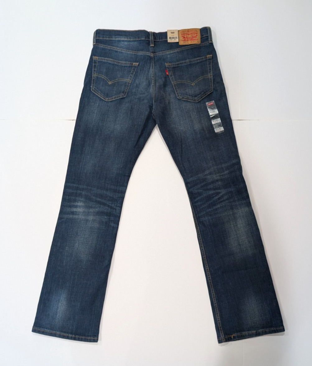 NEW Men’s Levi’s 527 Slim Bootcut Jeans Dark Wash Blue Size 34×34 NWT Ships Free