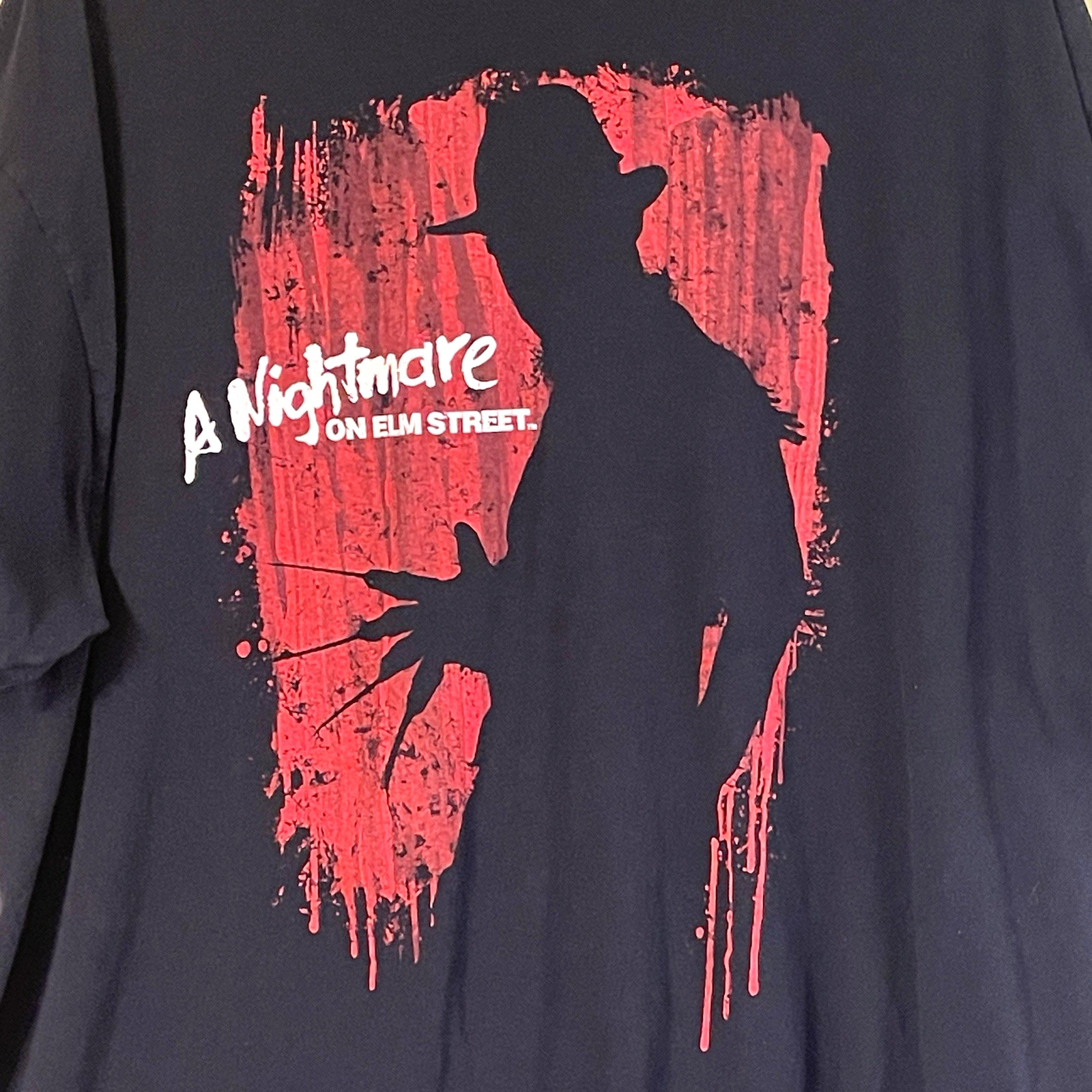 A Nightmare On Elm Street 2XL Black Mens Shirt – Freddy Krueger Horror Movie XXL