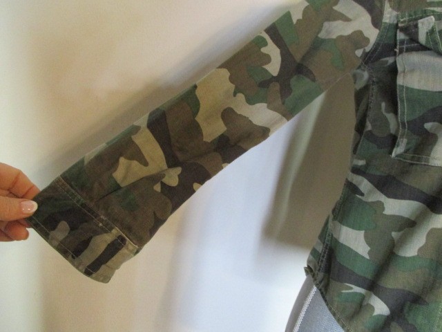 J.Crew FAB Camo Utility Shacket 100% Cotton Button Down Jacket Size 3XS XXXS
