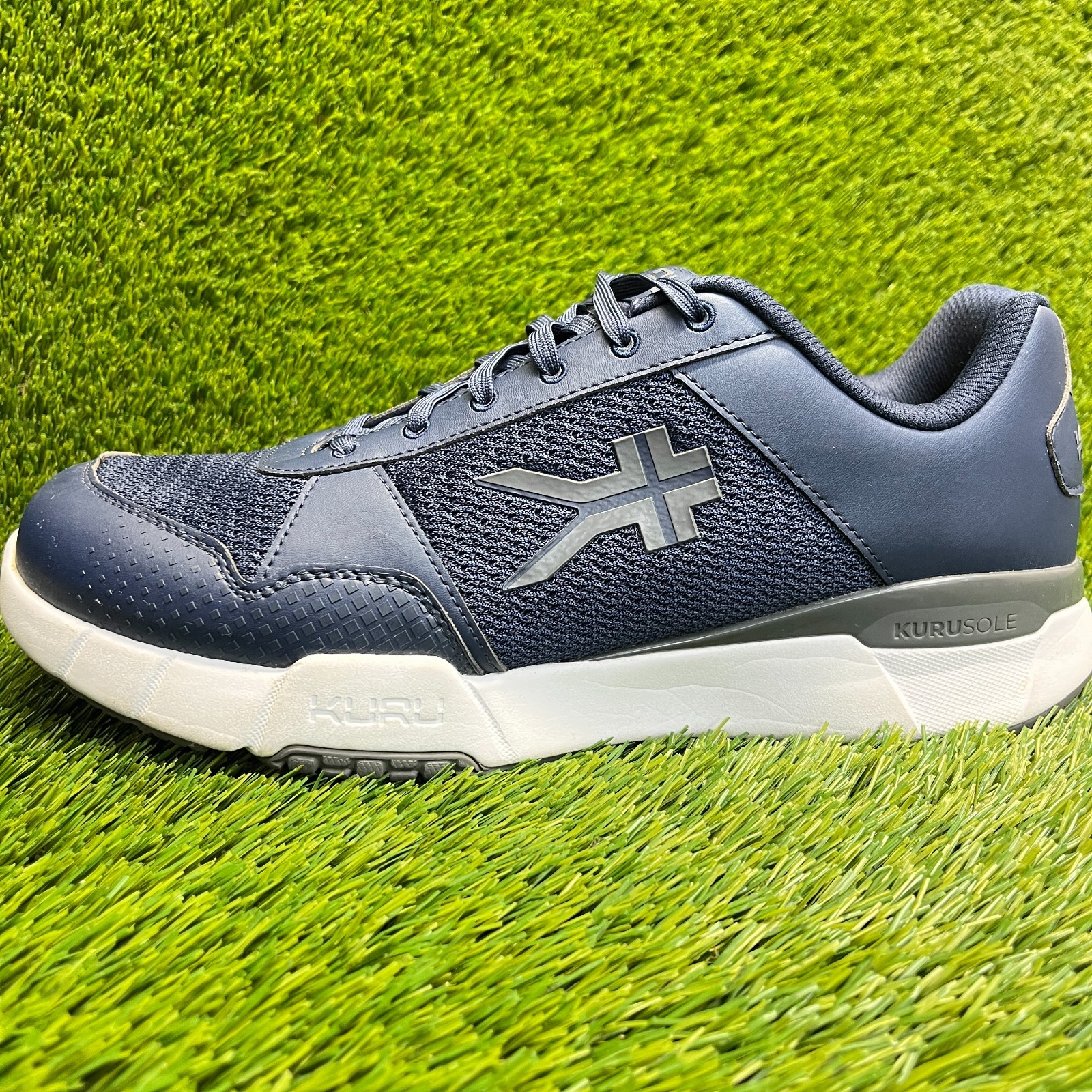 KURU Quantum 2.0 Mens Size 13.5 Blue White Gray Athletic Running Shoes Sneakers