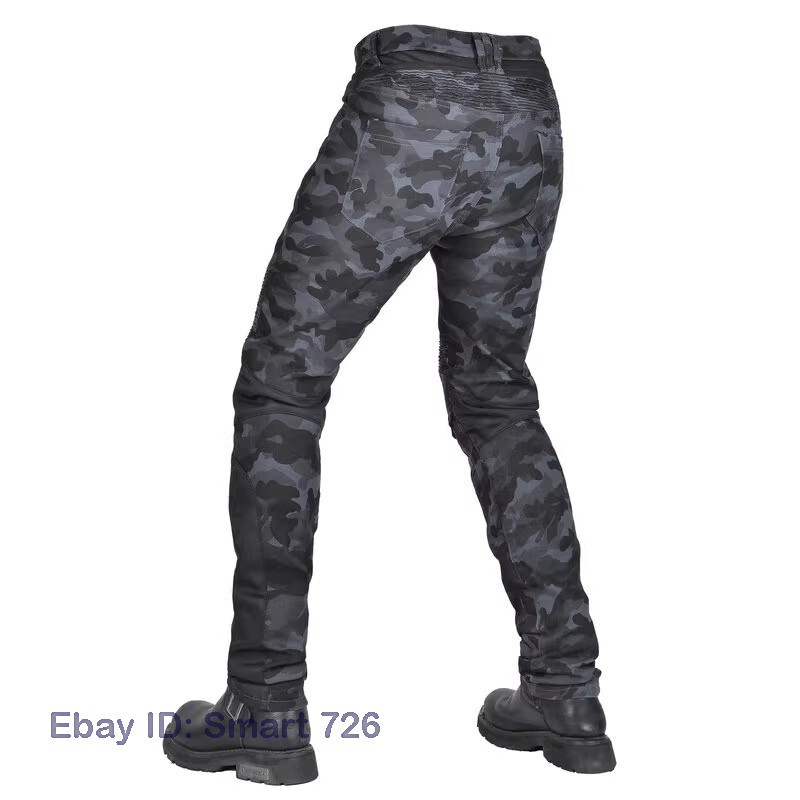Men Motorcycle Riding Pants Summer Mesh Biker Motocross Jeans Racing Casual Camo