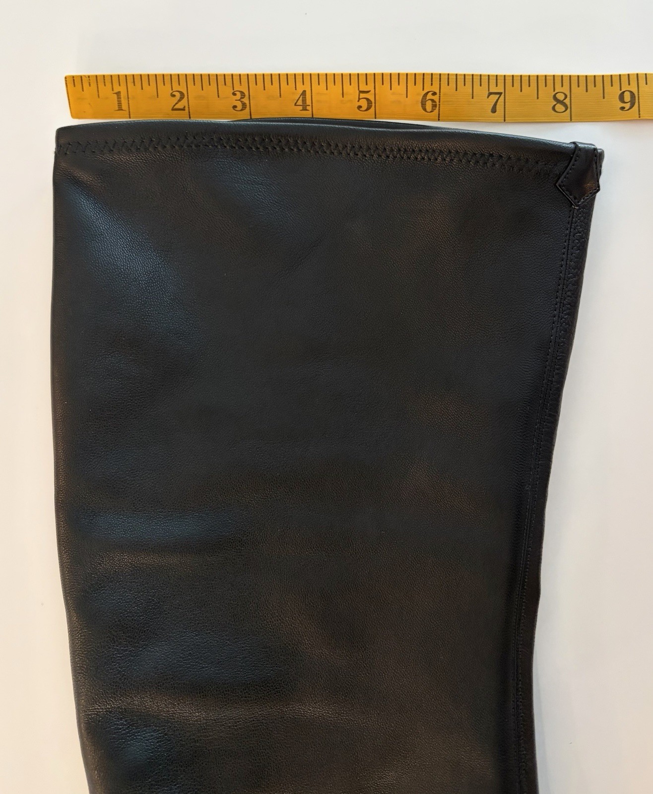 Sergio Rossi Butter Soft Black Leather 27” Thigh High Boots Sz 38.5 39 39.5 READ