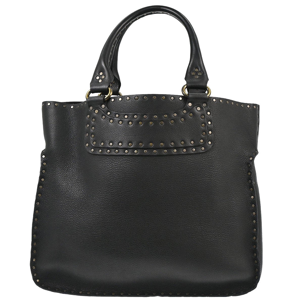 Celine Black Leather Boogie Tote Bag Handbag CE00/33 155406