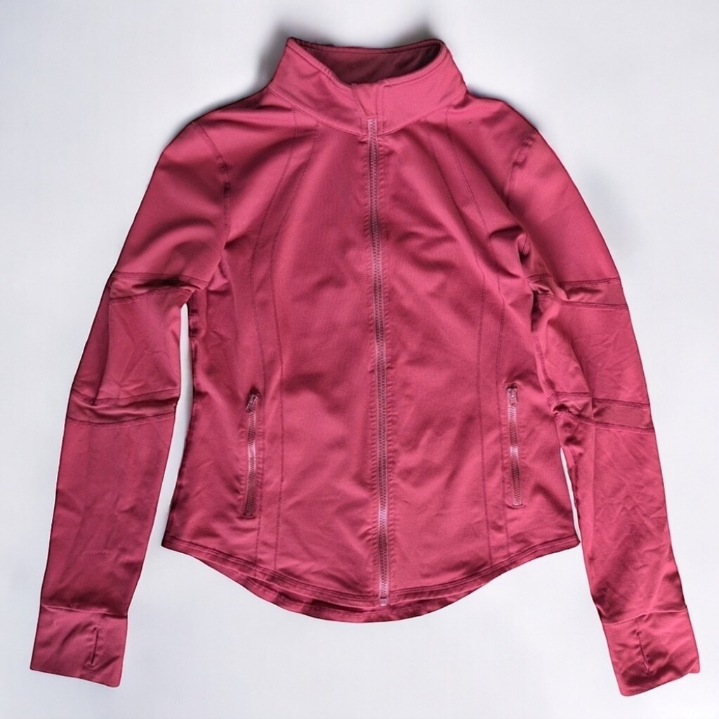Buffbunny Athleisure Full Zip Jacket Quick Dry Mesh Mock Neck Women’s Sz L