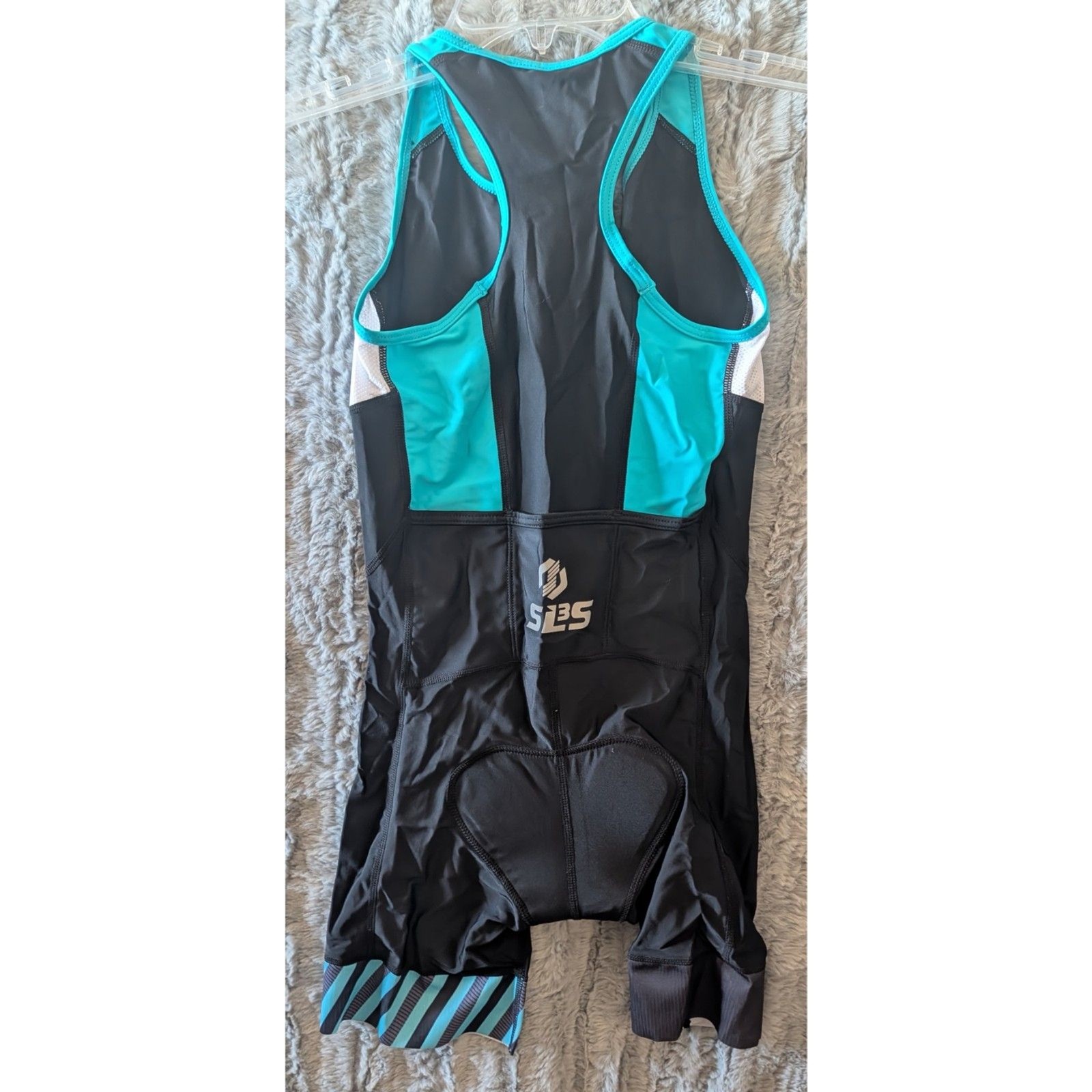 SLS3 Triathlon Suit One Piece Size Small FRT Fabric No Shelf Bra Cycling Padded