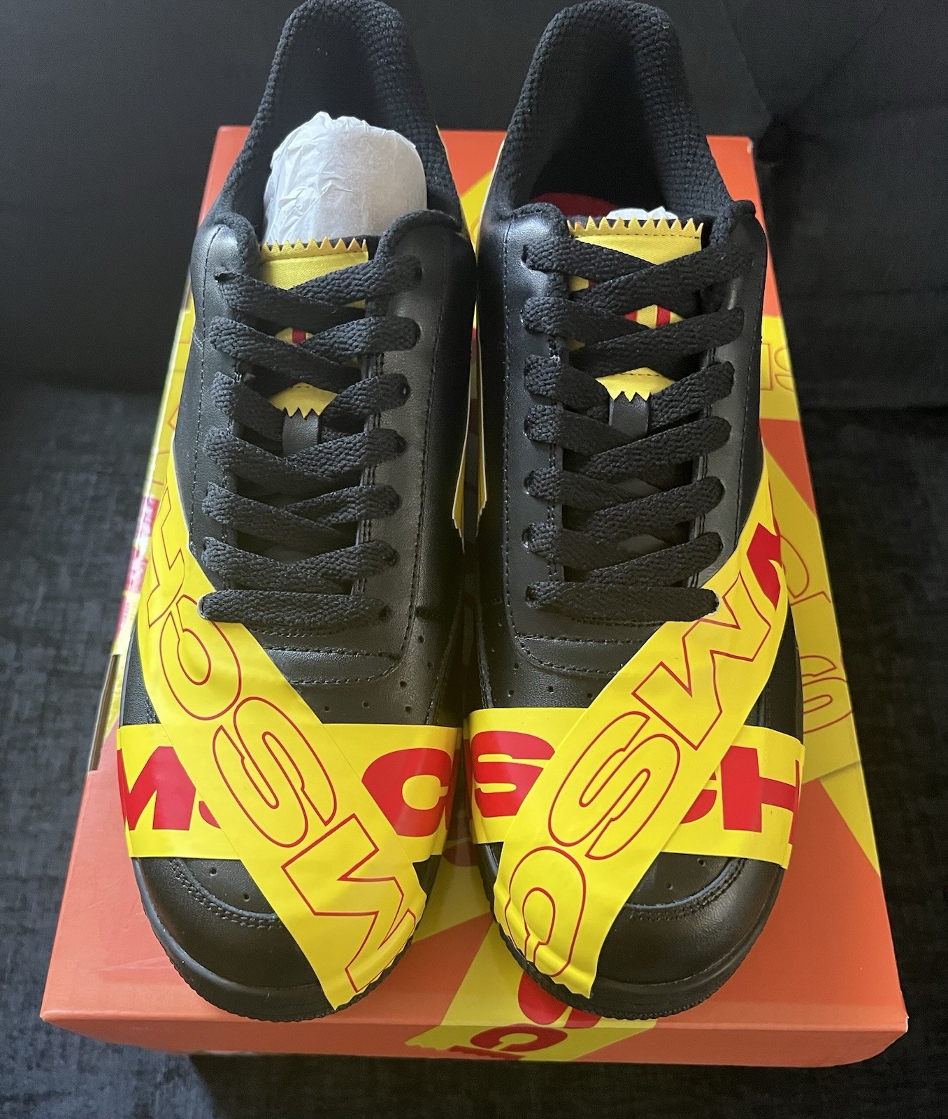 MSCHF TAP3 “Limited Edition” Men’s Size 7 “BLACK/ YELLOW/RED Shoe MSCHF -007