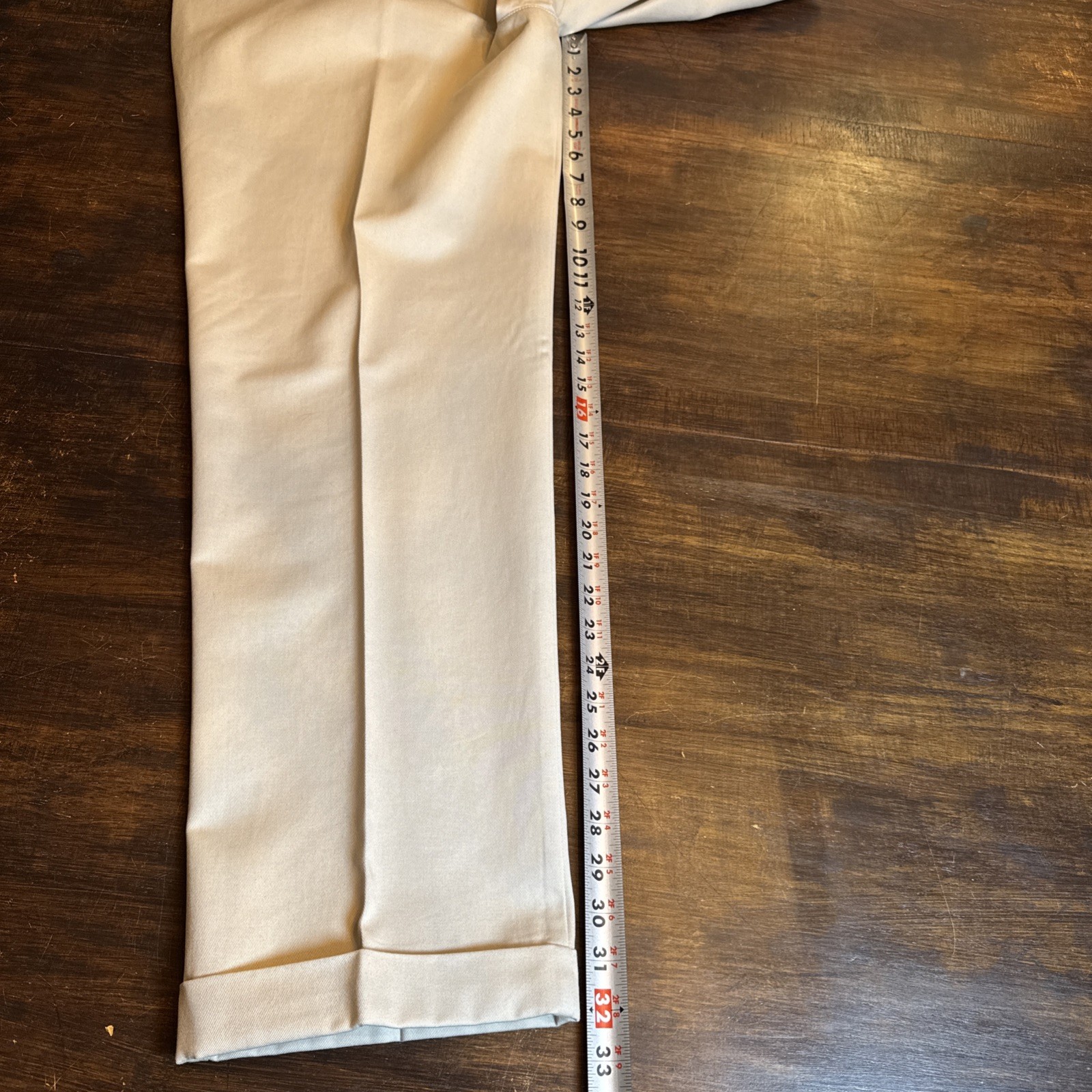 Savane Deep Dye Wrinkle Free Pant Mens 38×32 Khakis Pleated Straight NWT