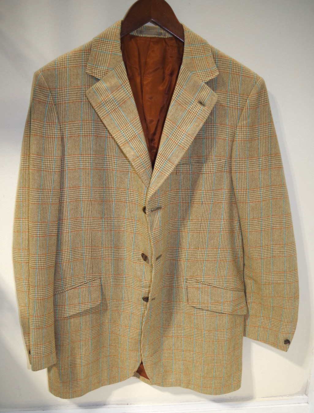 #8 Rodex of England Fine Wool Blazer Plaid Men’s 42 SPORT COAT Lillywhites
