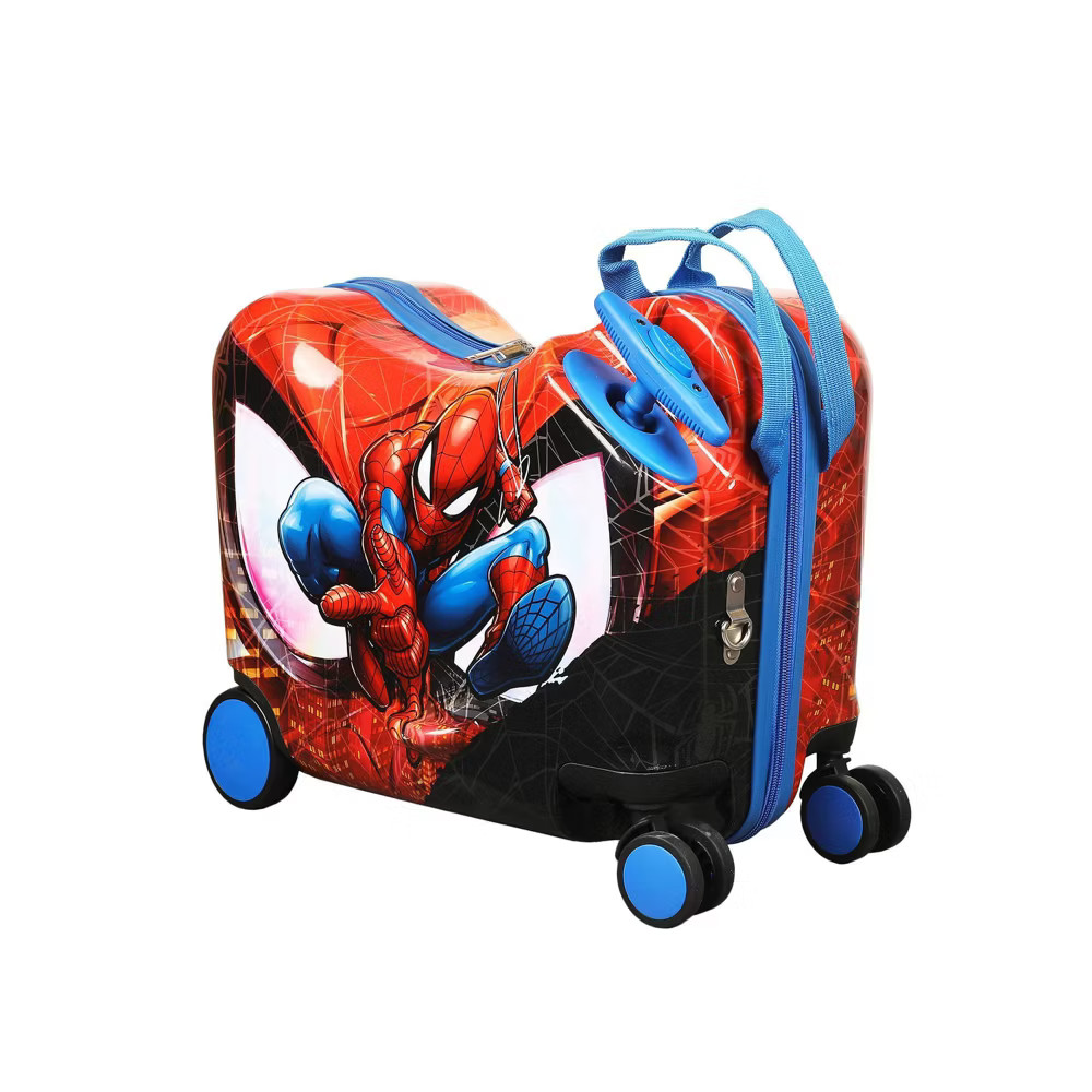 Spider-Man Carry On Spinner Hardside Ride On Suitcase – Red