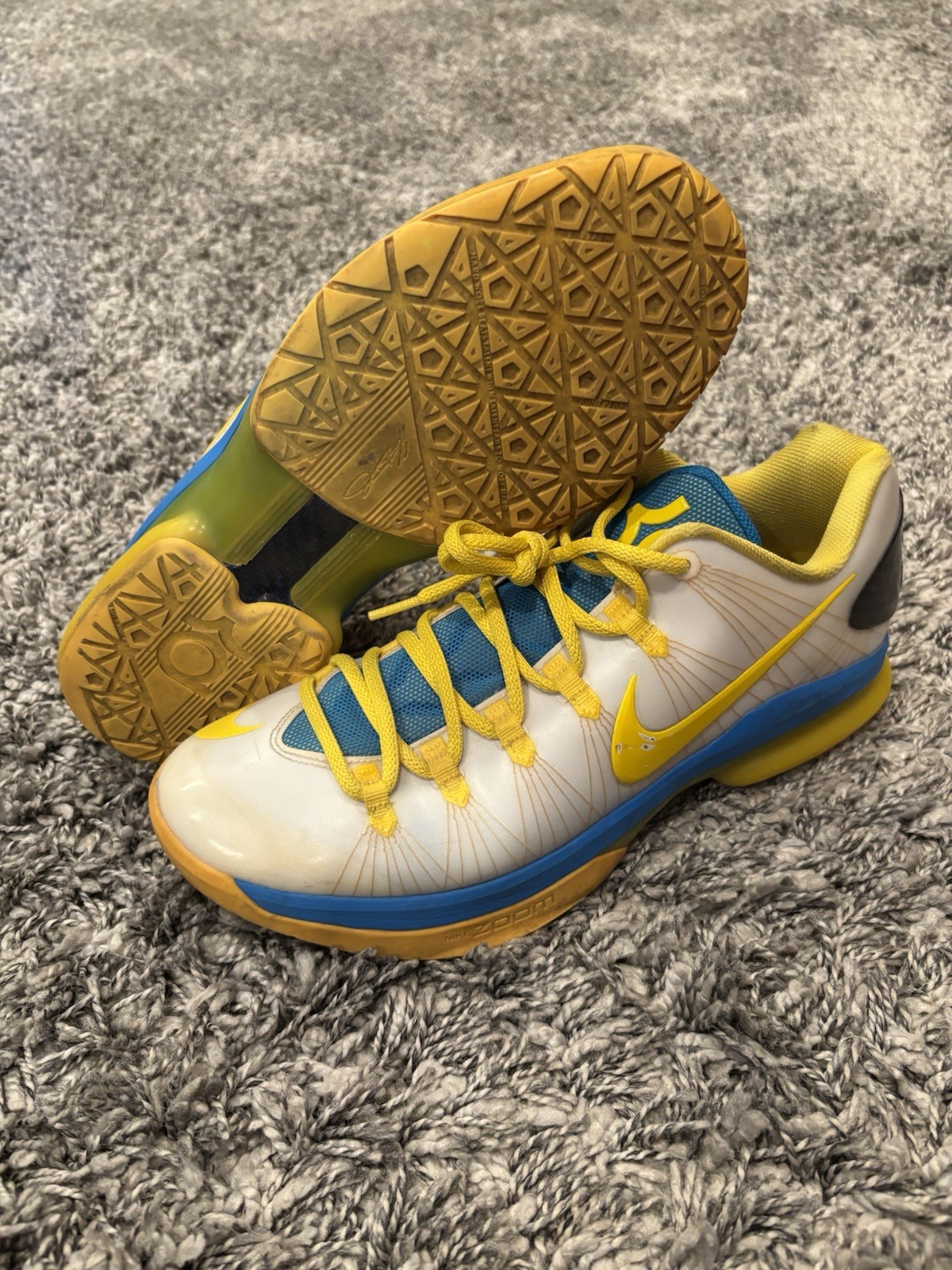 ✨NIKE 585386-100 KEVIN DURANT V5 ELITE PLAYOFFS HOME BASKETBALL SNEAKER MEN’S 9