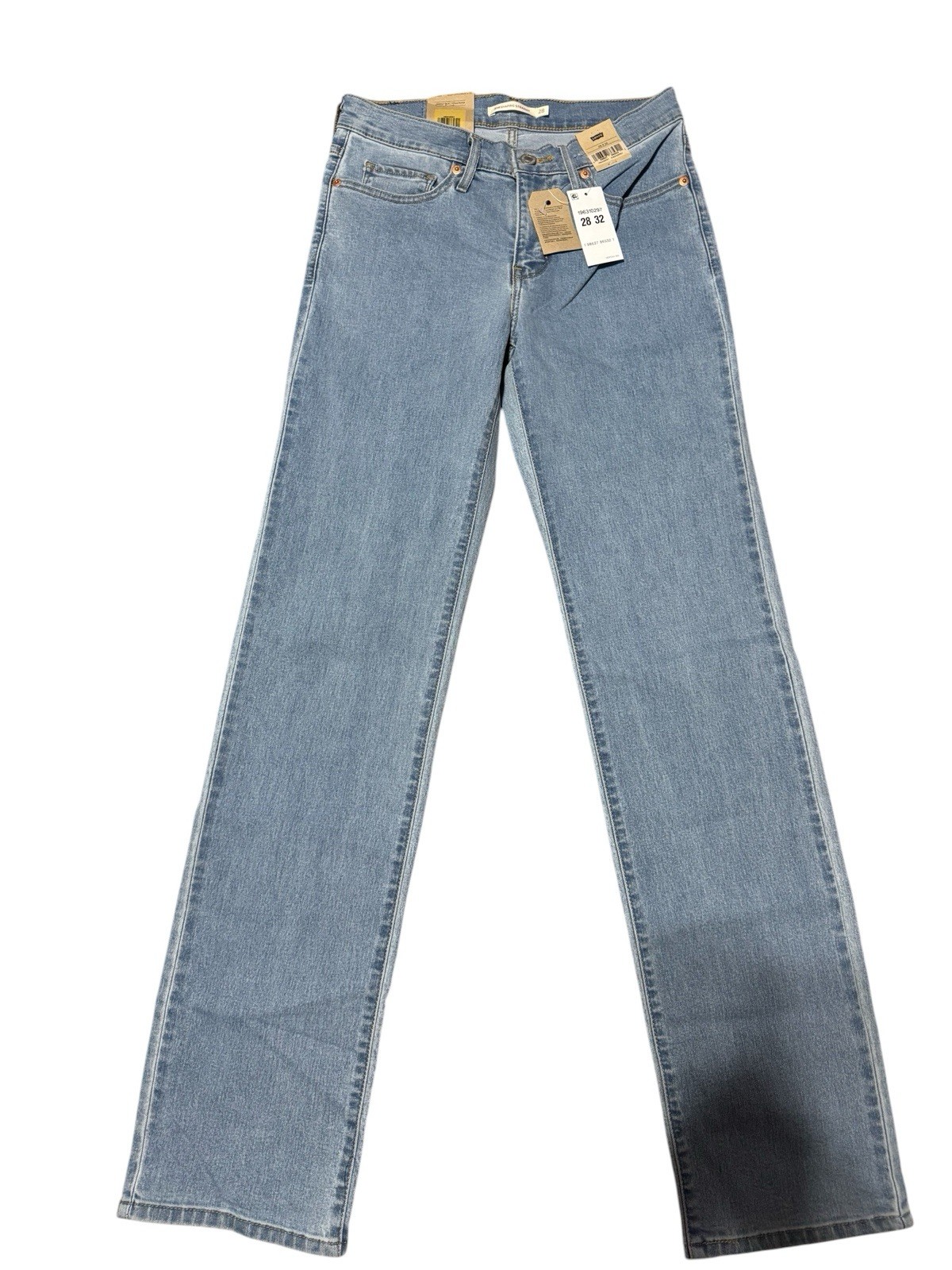 Levi’s Women’s 314 Shaping Straight Size 6 28/32 Mid Rise Light Wash NWT