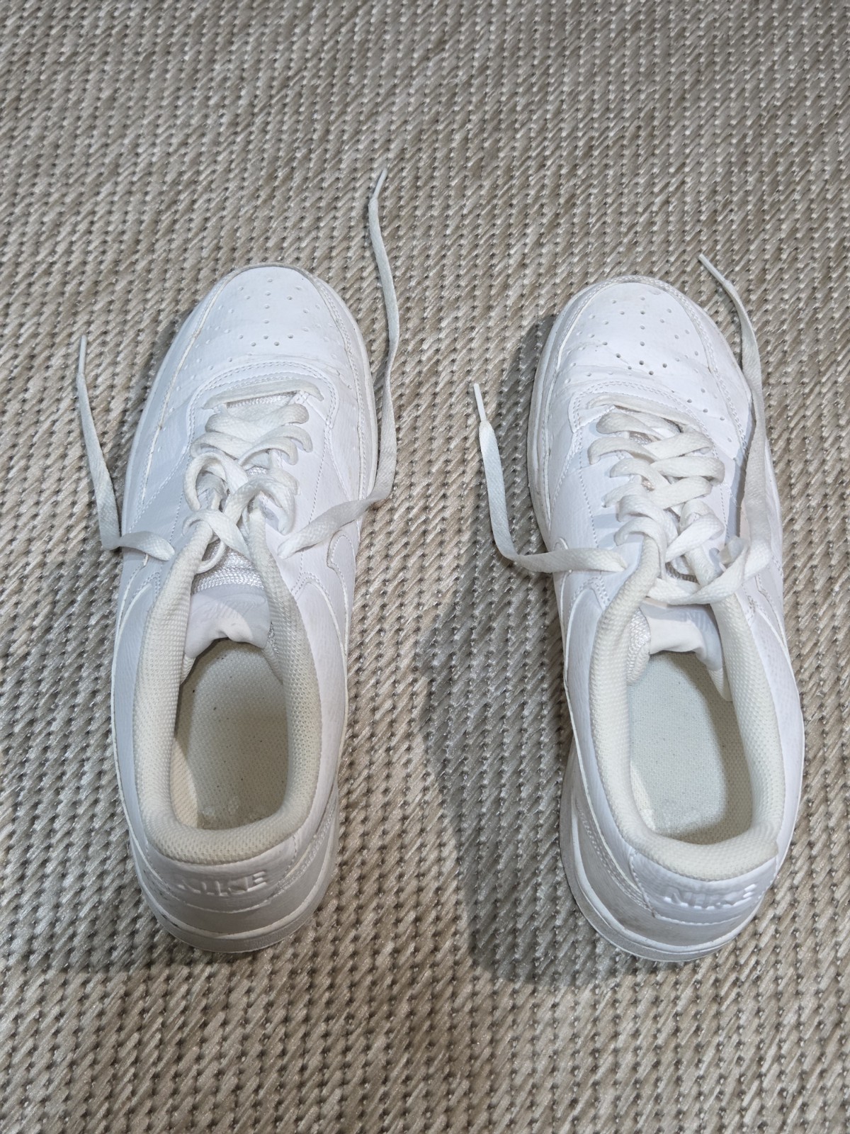 Nike Court Vision Next Nature Low Triple White DH2987-100 Men’s Leather Sneaker…