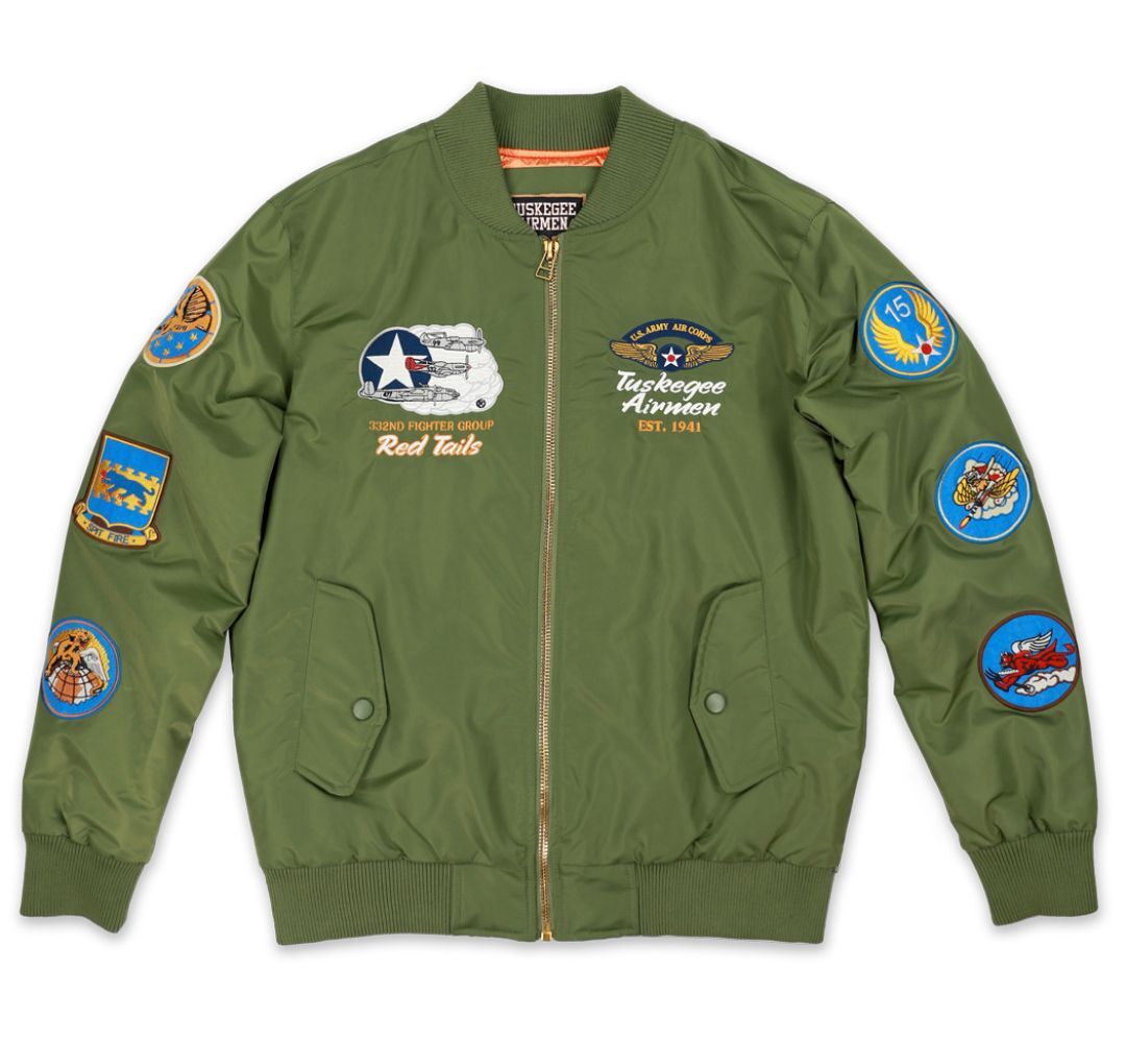 Tuskegee Airmen M5 Bomber Jacket Olive Green