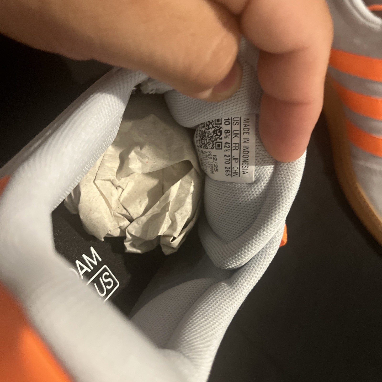 Adidas Breaknet Sleek Womens Size 10 Gray Orange Gum Sole Sneakers NEW