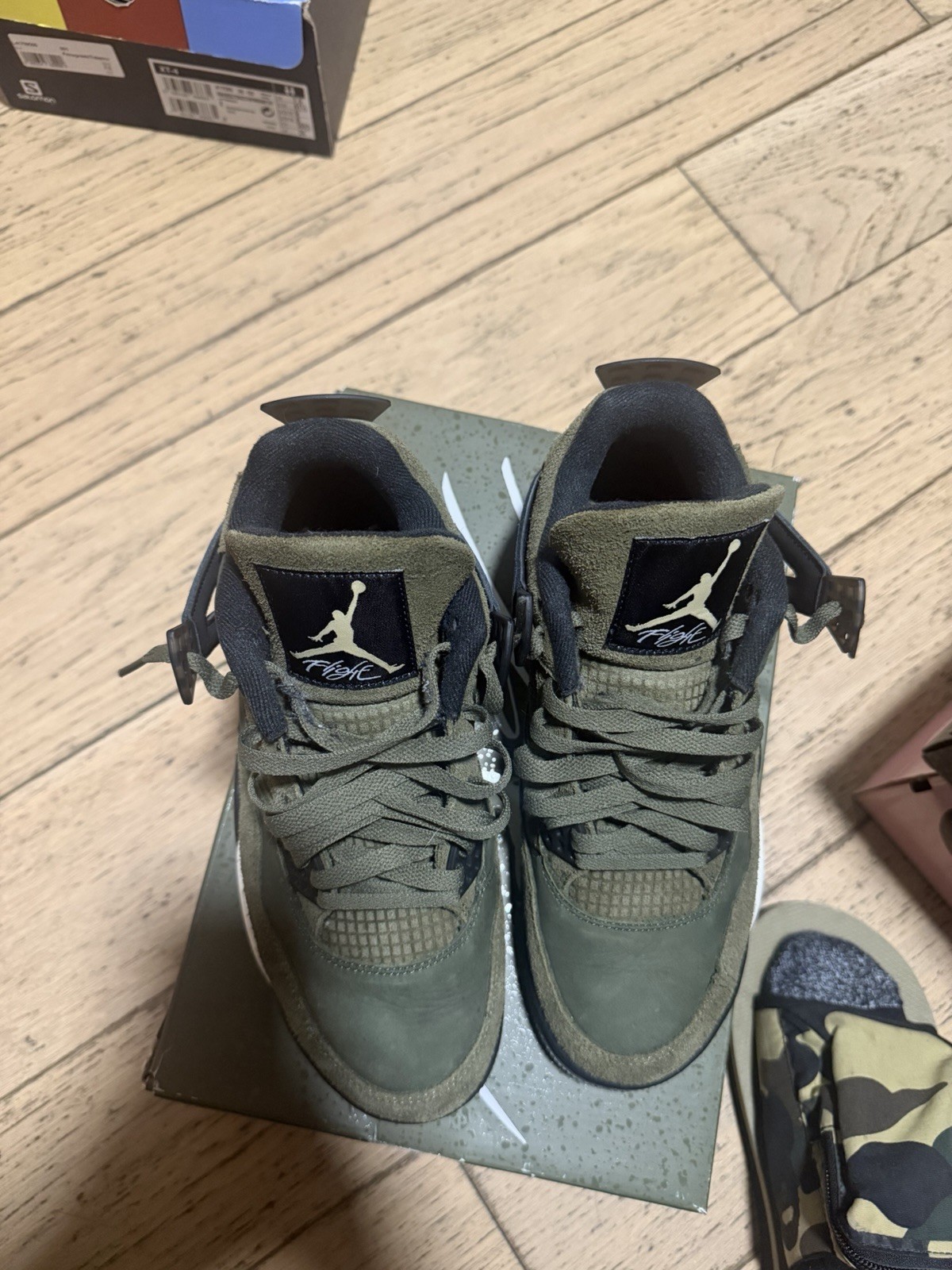 Jordan Air Jordan 4 Retro SE Craft 8.5 Green/Black/White Suede FB9927