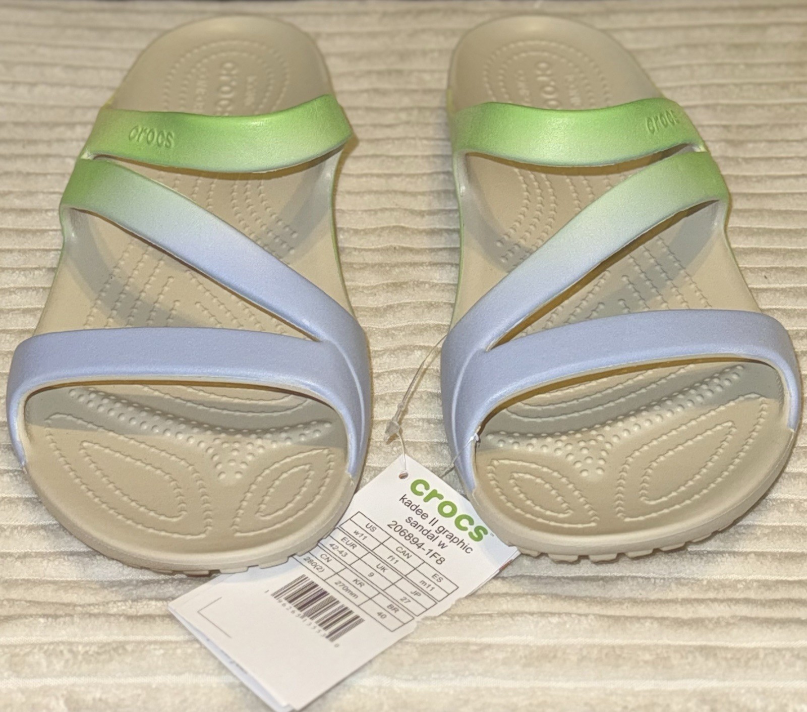 Crocs Kadee II Graphic Women’s Sandal Floral Size 11W (New)