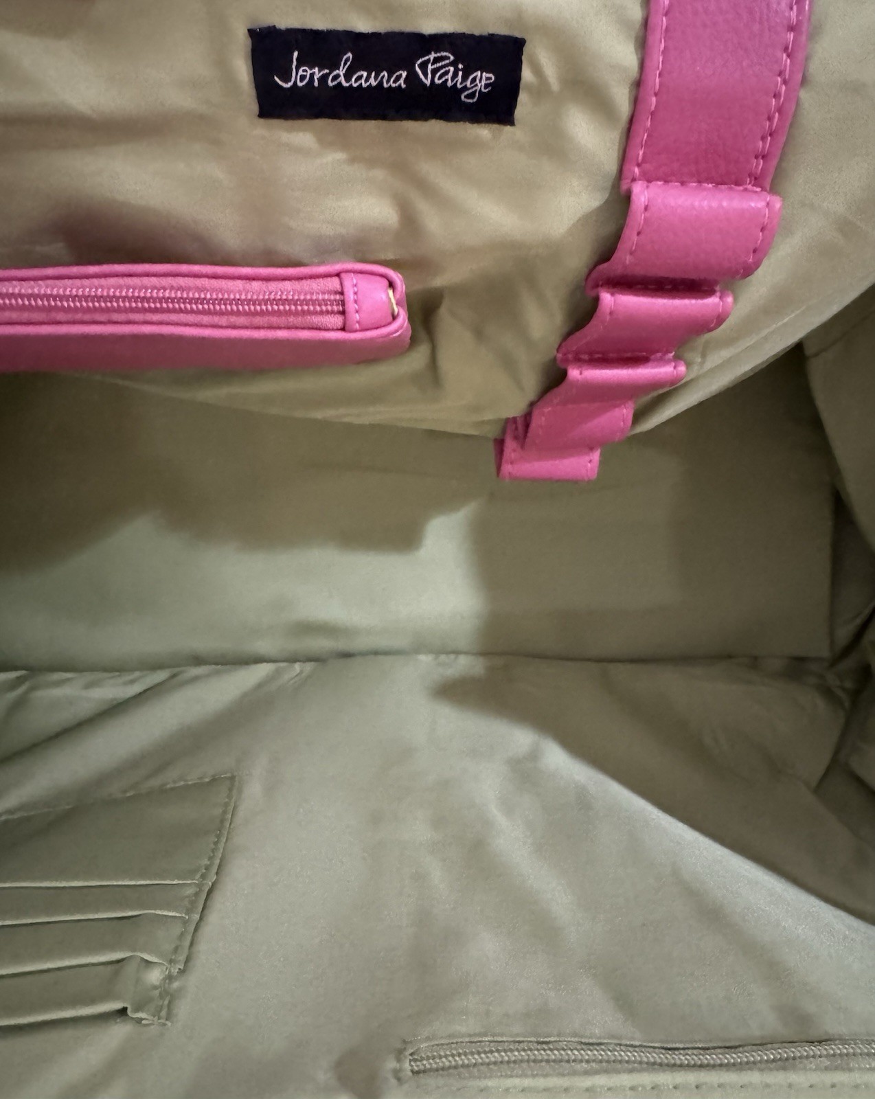 Jordana Paige Shoulder Bag Pink Double Handles Kiss Lock Buckle Metal Feet 2004