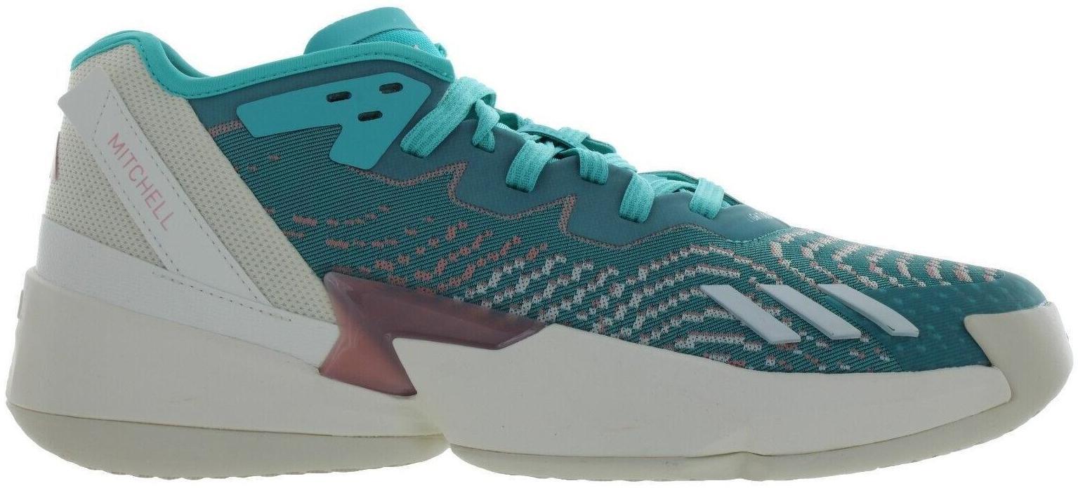 Adidas US 15 Men’s Mint Green/Off White/Pink Basketball – Don Issue 4 HR0718 NIB