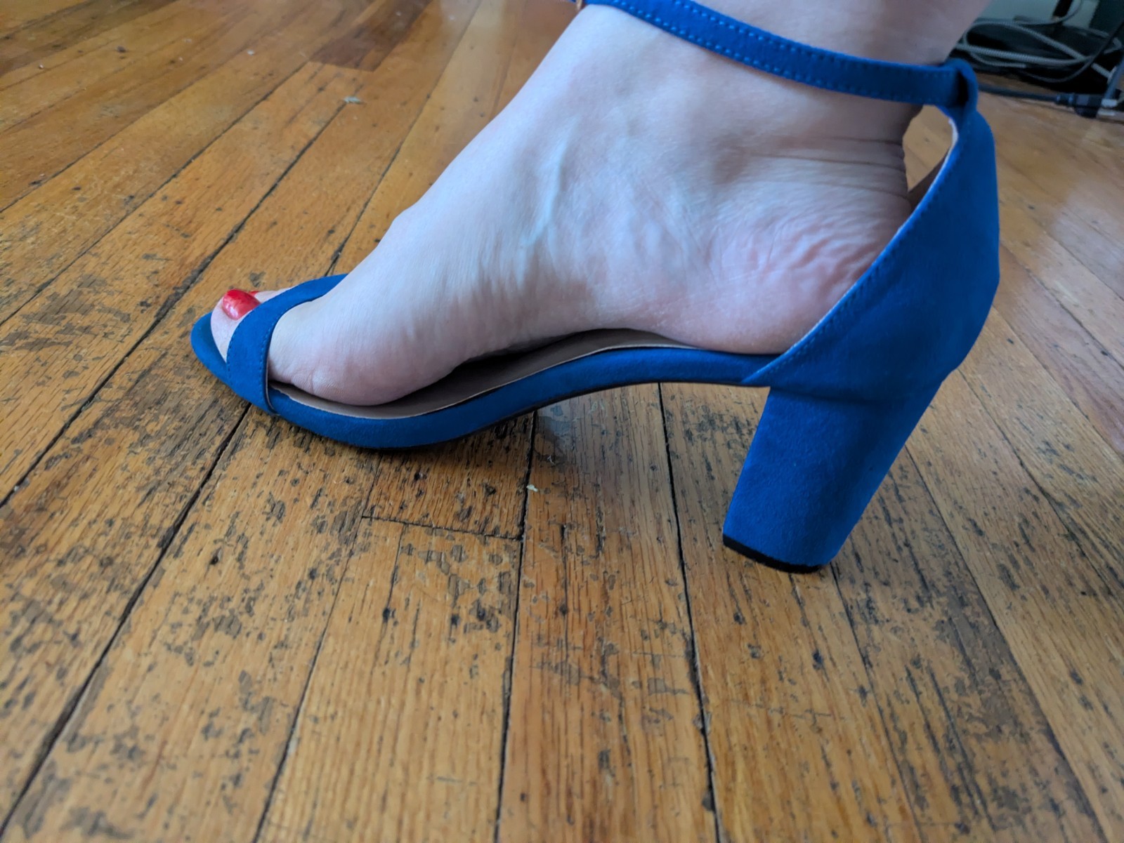 Women’s Dream Pairs Block Heel Sandal Blue 11